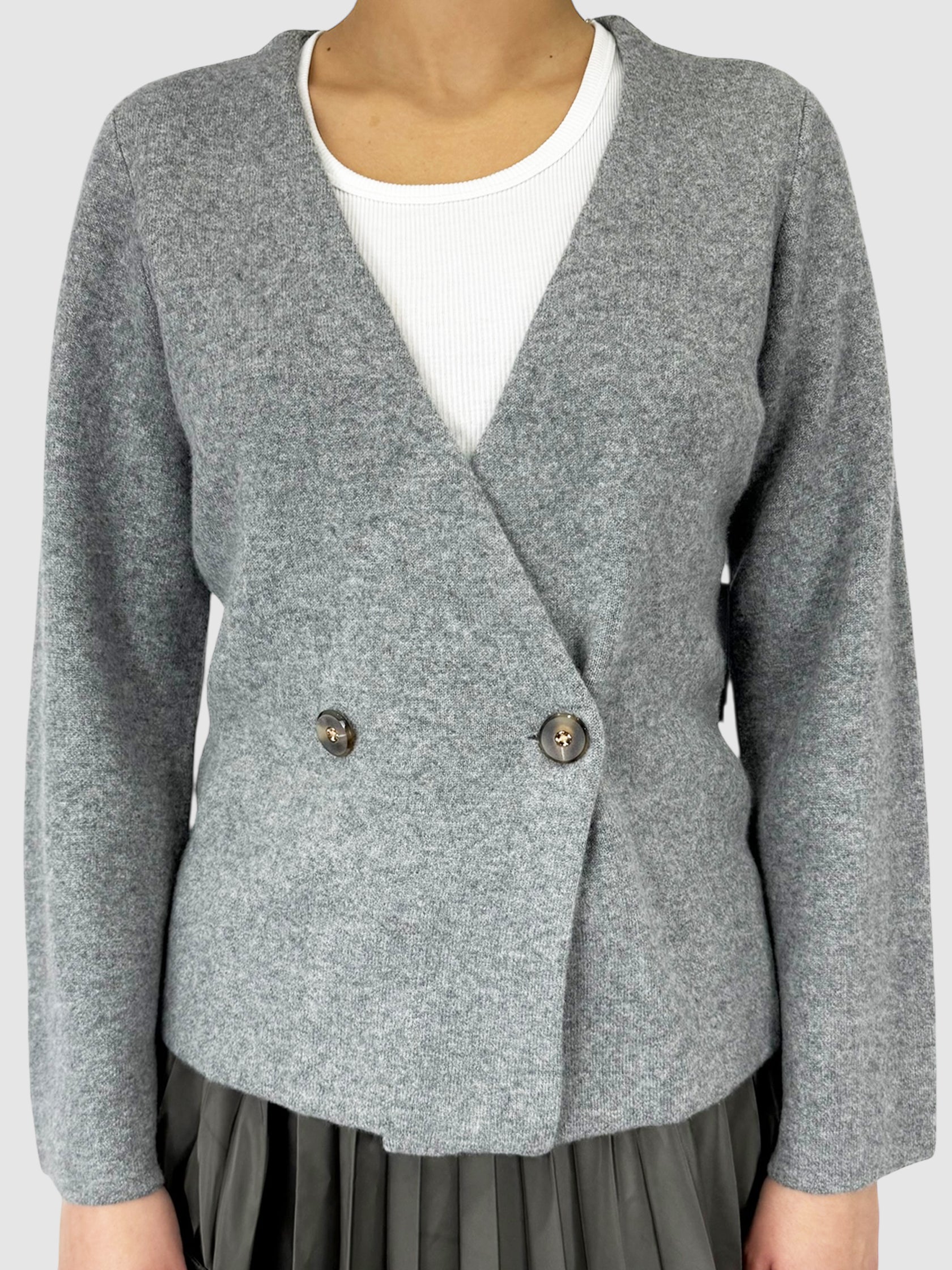 Cashmere Double-Breasted Cardigan