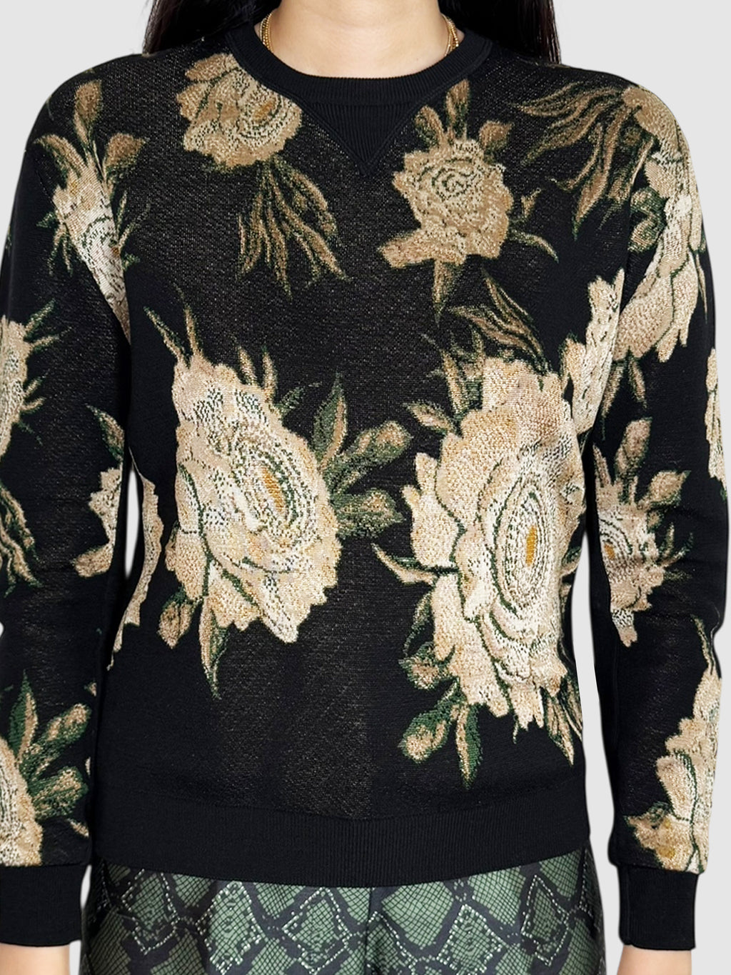 Floral Print Sweater