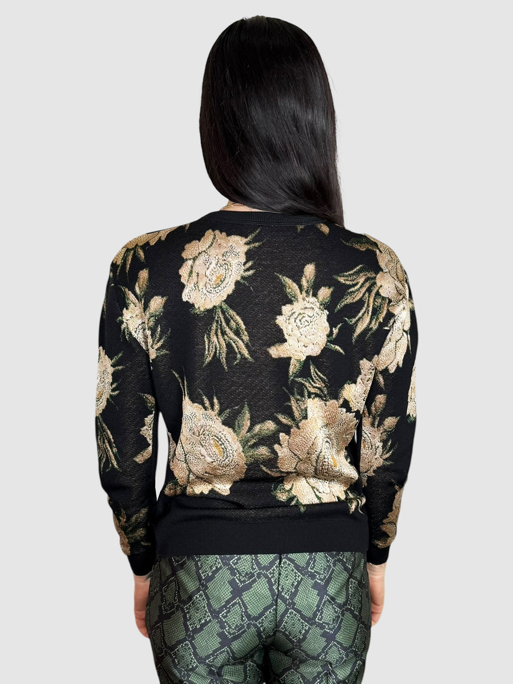 Floral Print Sweater