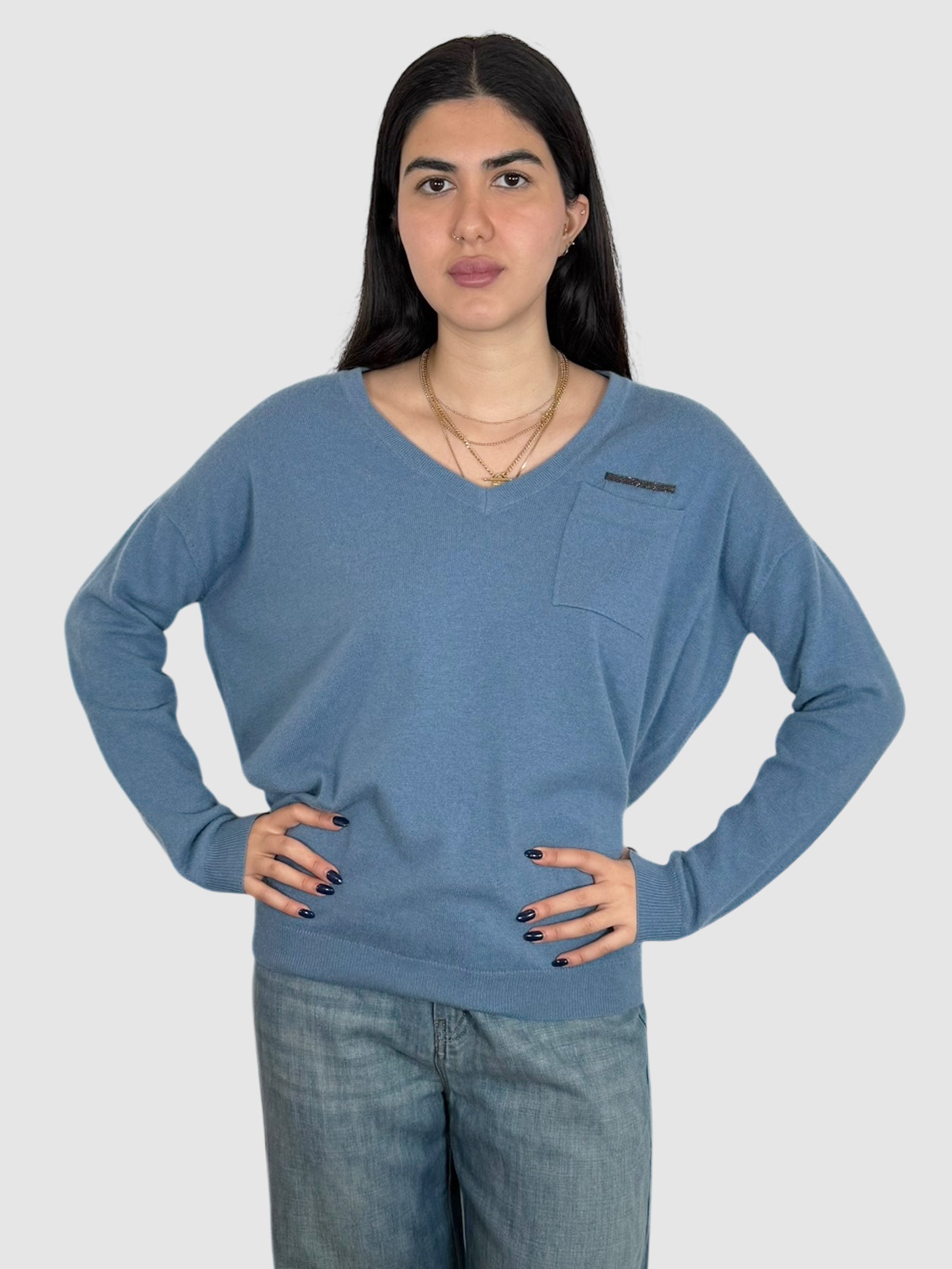 Cashmere V-Neck Sweater