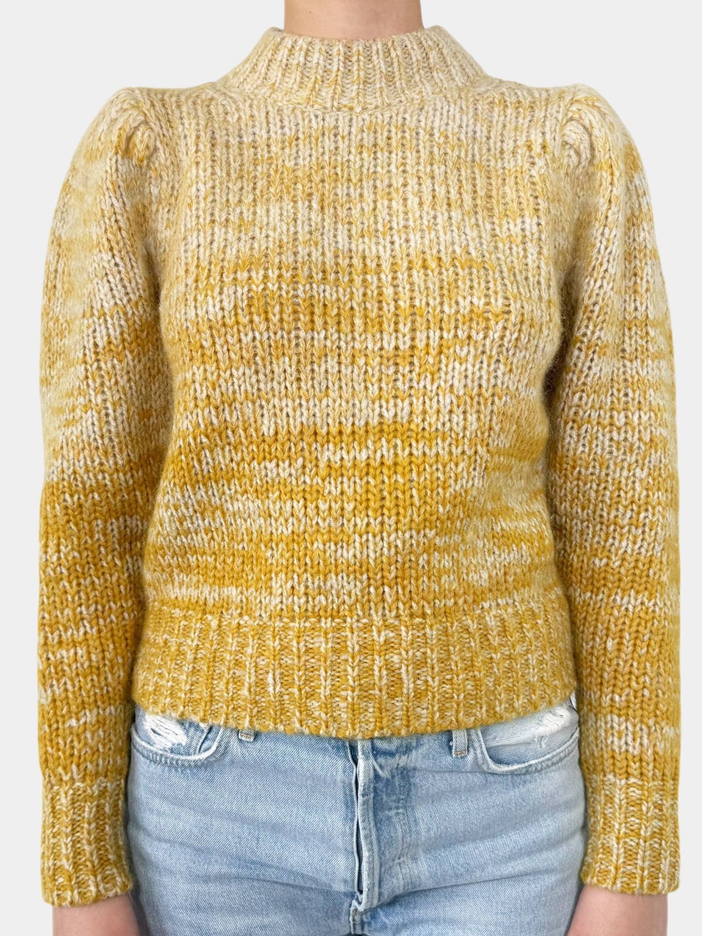 Gradient Ribbed Mohair Sweater - Size 34