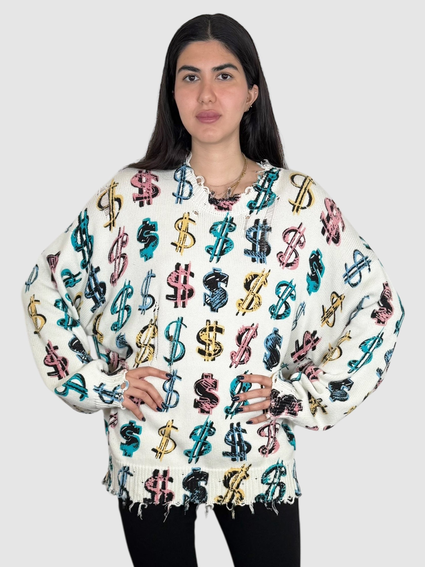 Dollar Sign Sweater