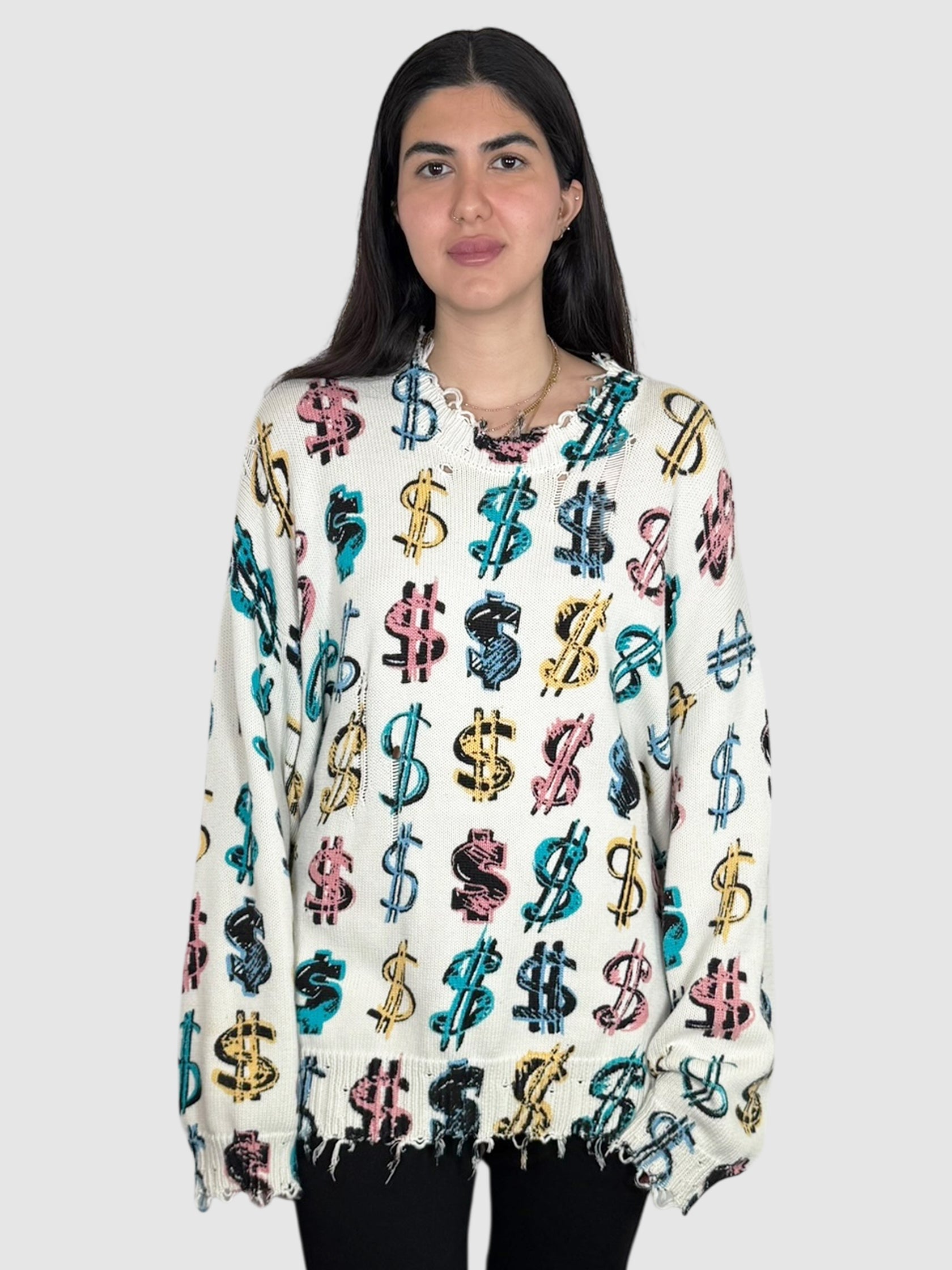 Dollar Sign Sweater