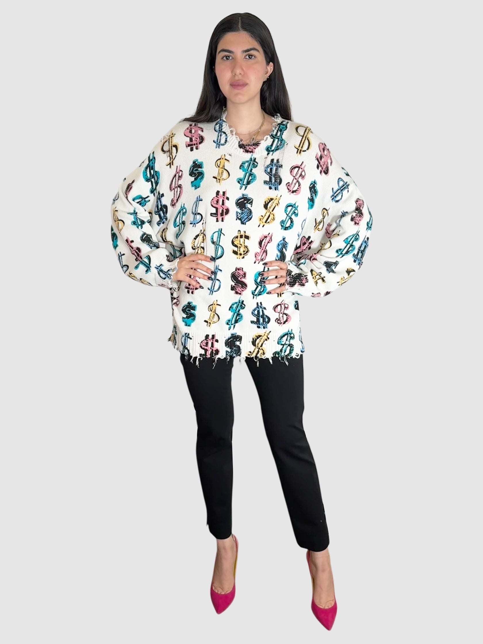 Dollar Sign Sweater