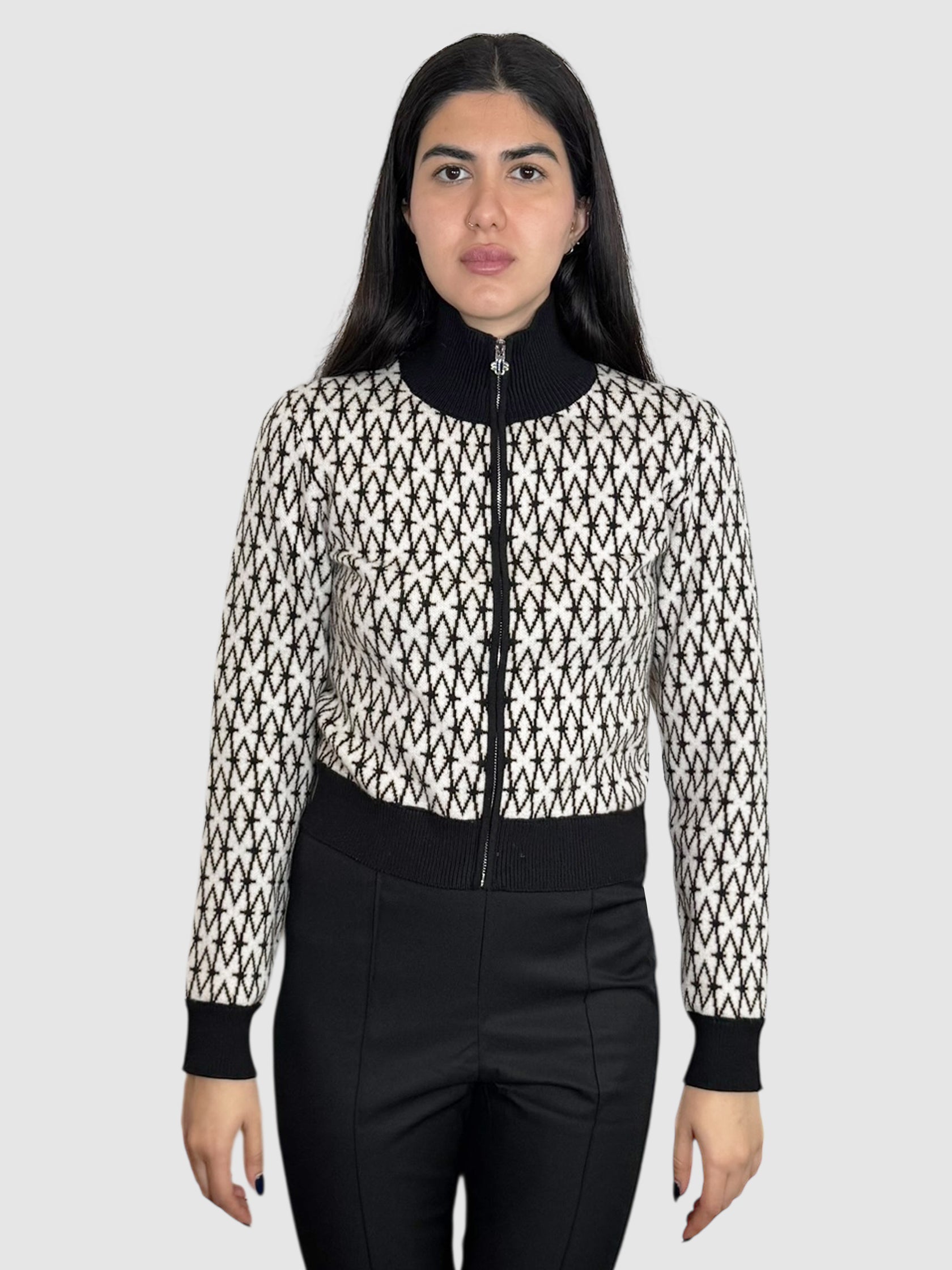 Monogram Knit Cardigan