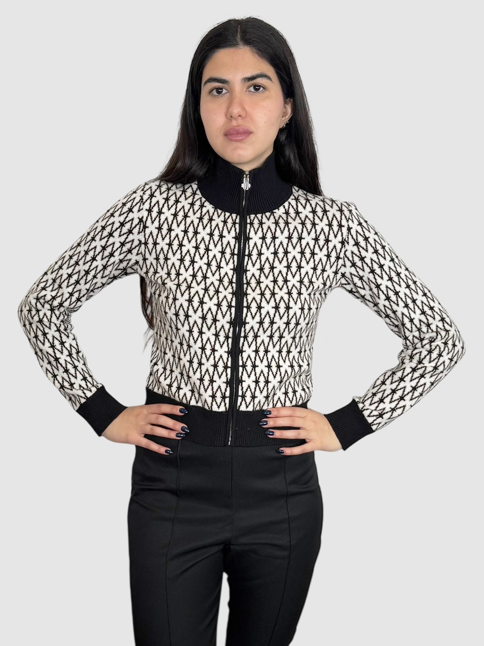 Monogram Knit Cardigan