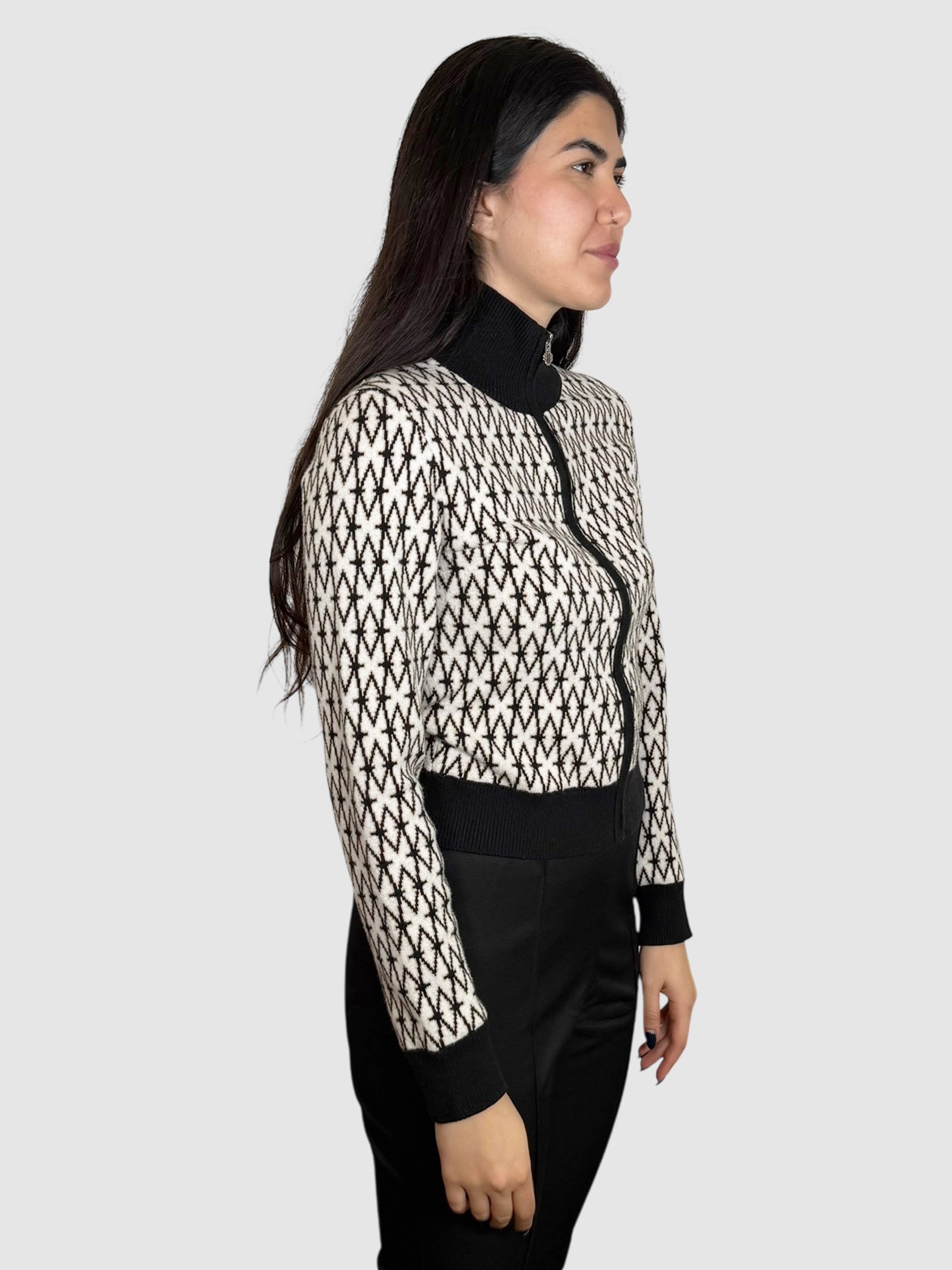 Monogram Knit Cardigan