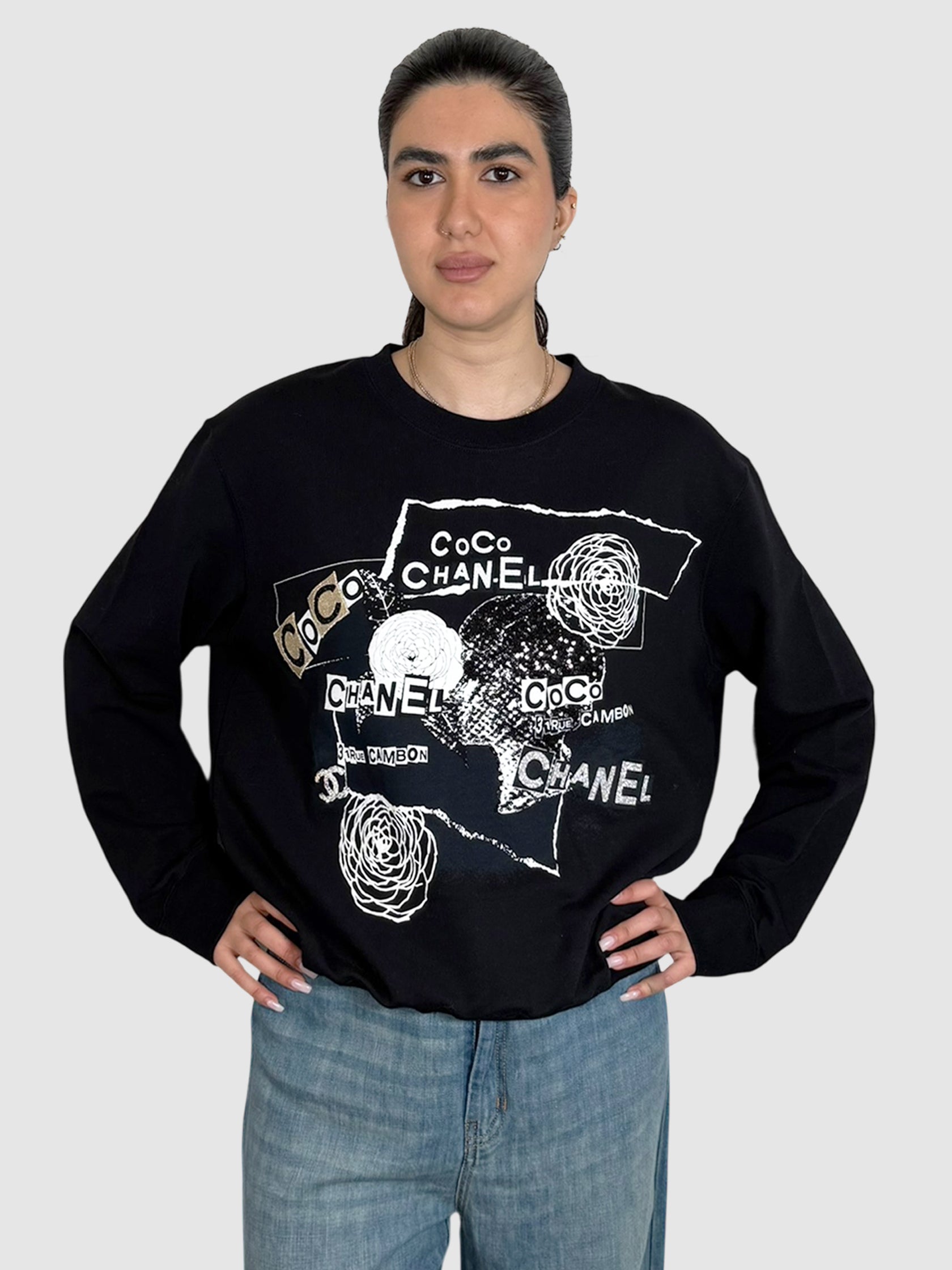 Graphic Crewneck Sweater