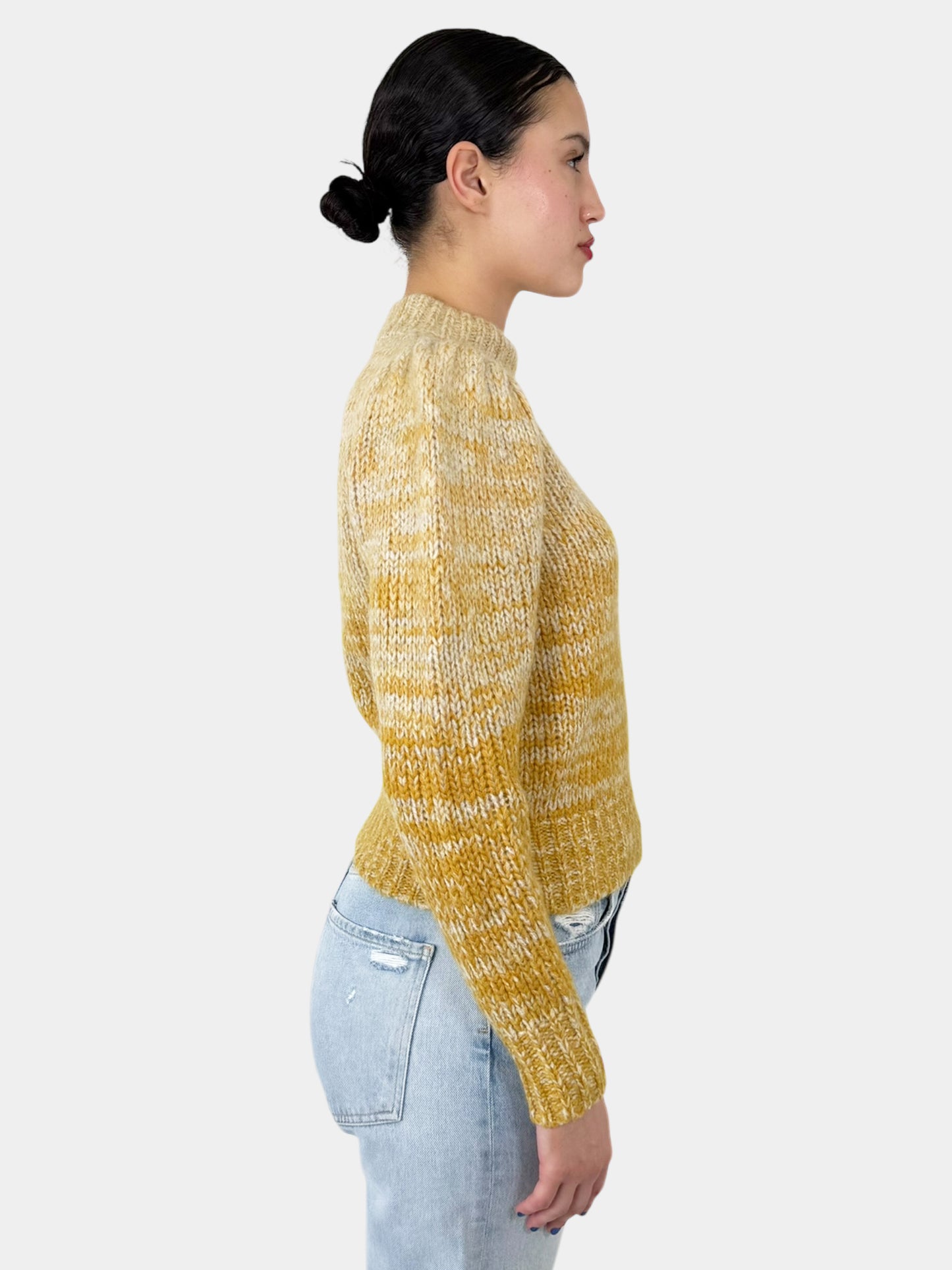 Gradient Ribbed Mohair Sweater - Size 34