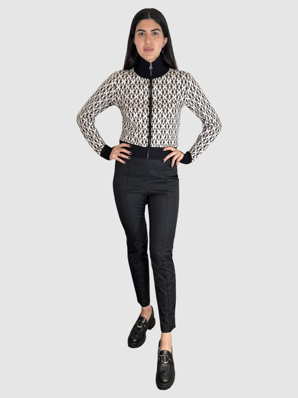 Monogram Knit Cardigan