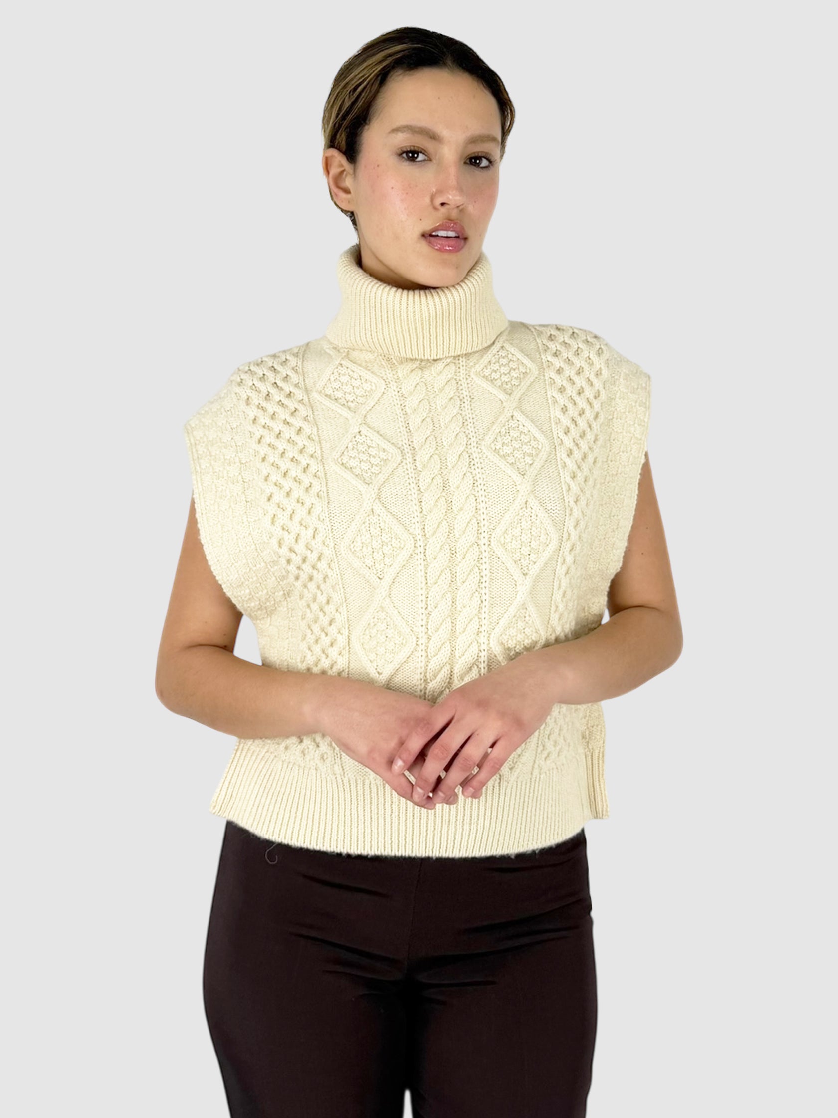 Cable Knit Vest