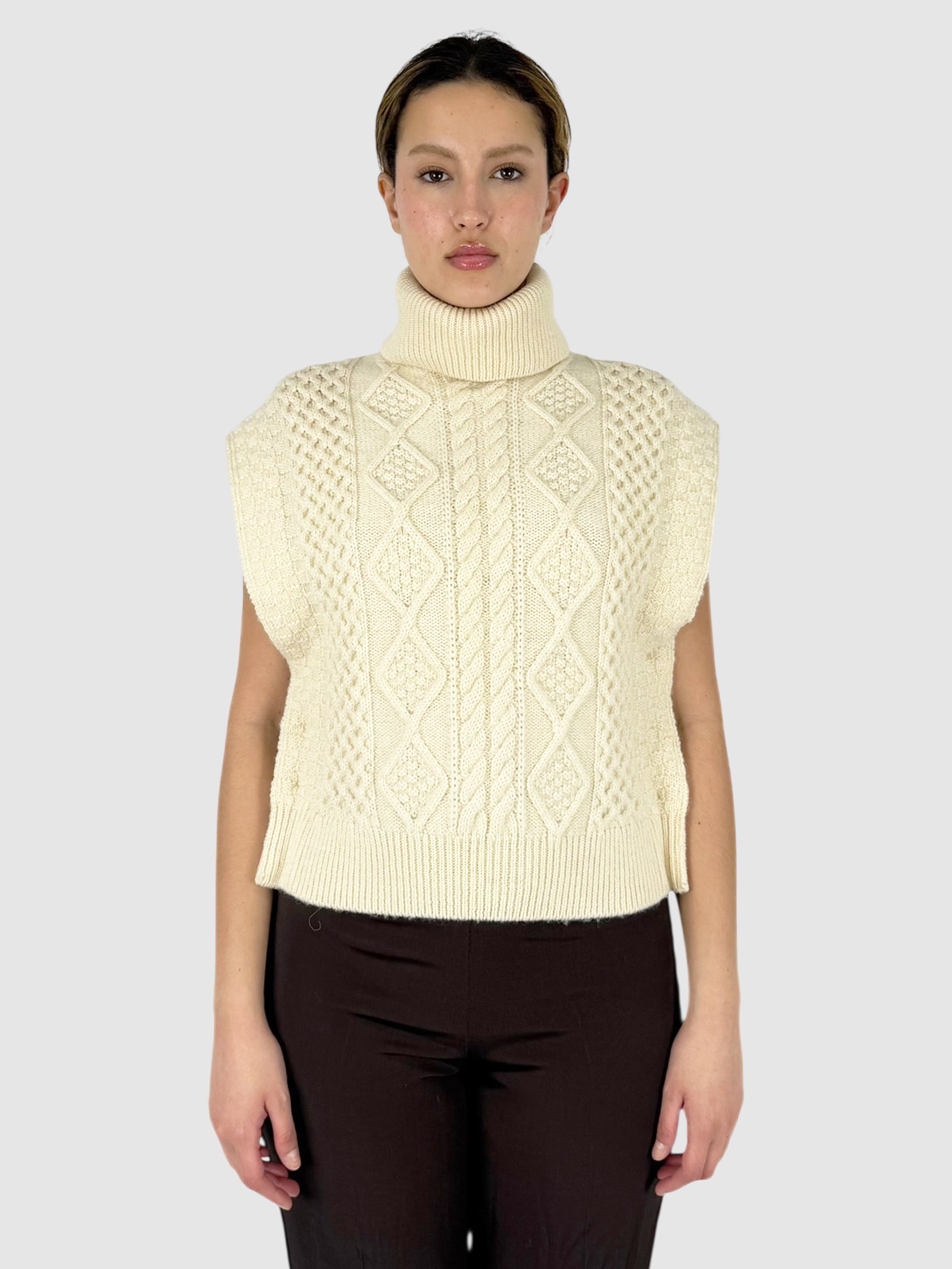 Cable Knit Vest