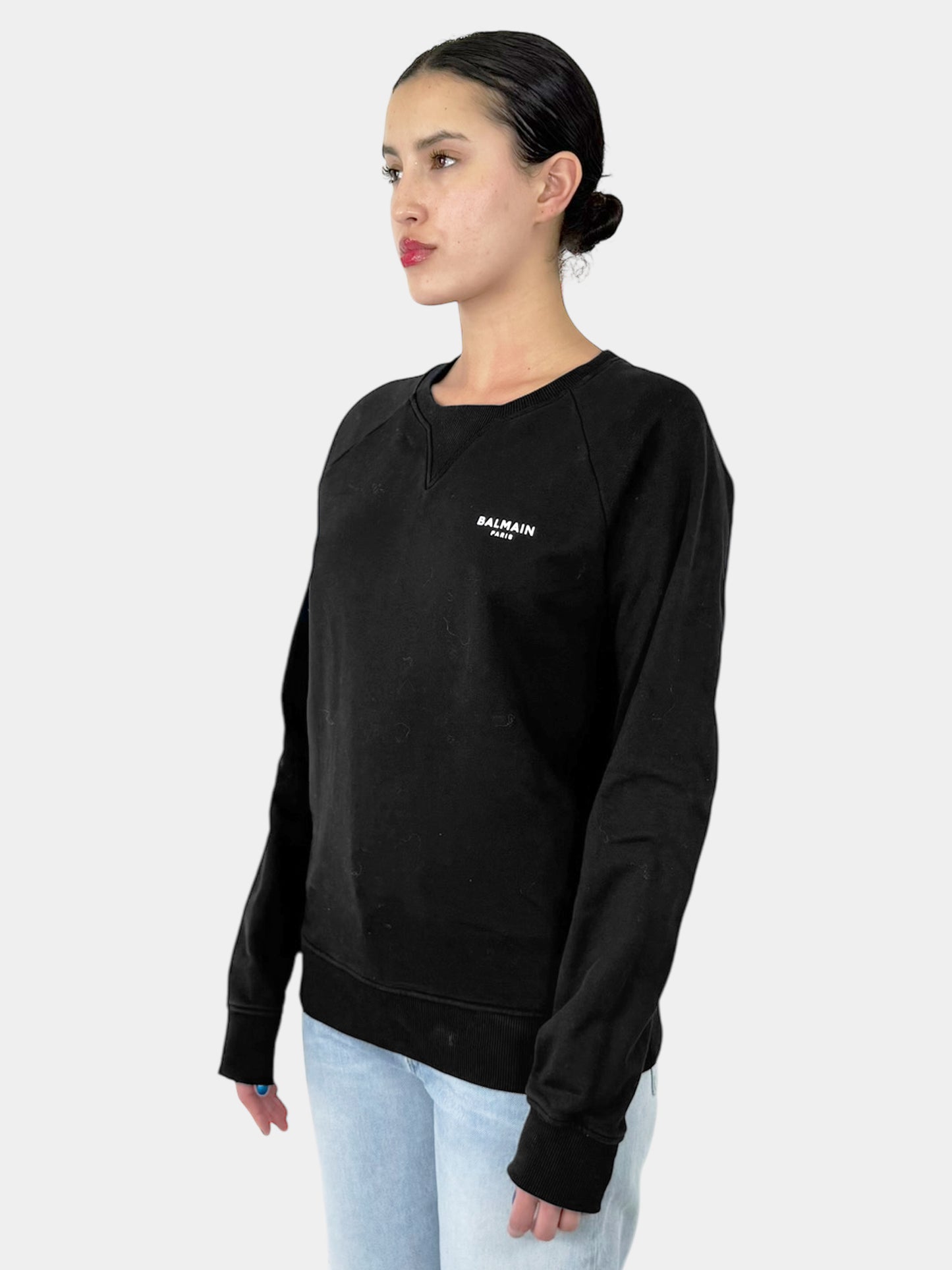 Logo Flocked Sweatshirt - Size M