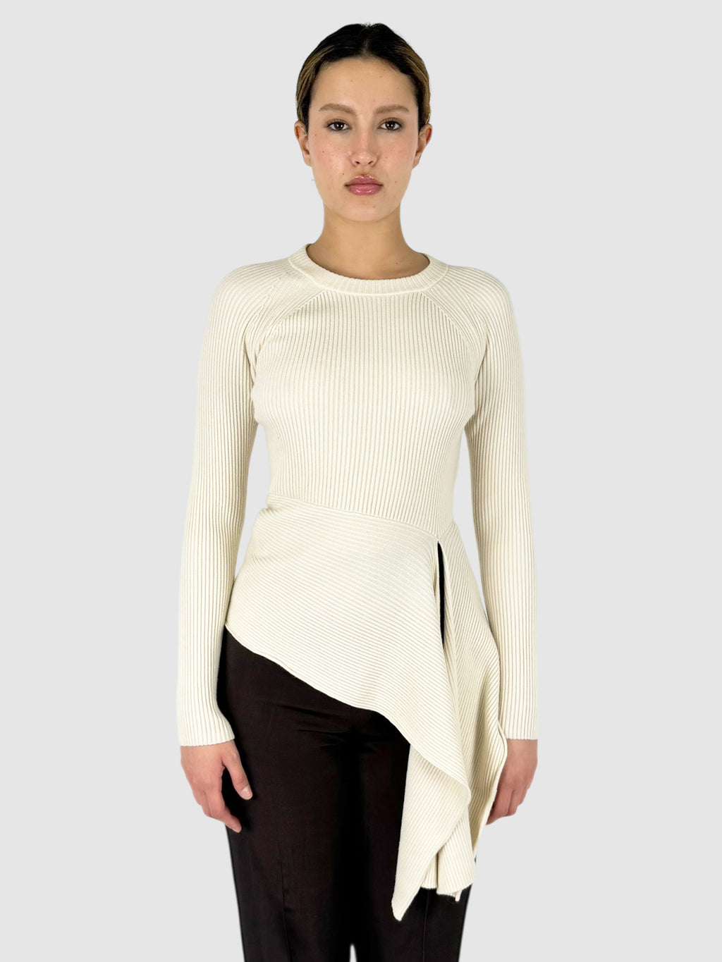 Ribbed Asymmetrical Top