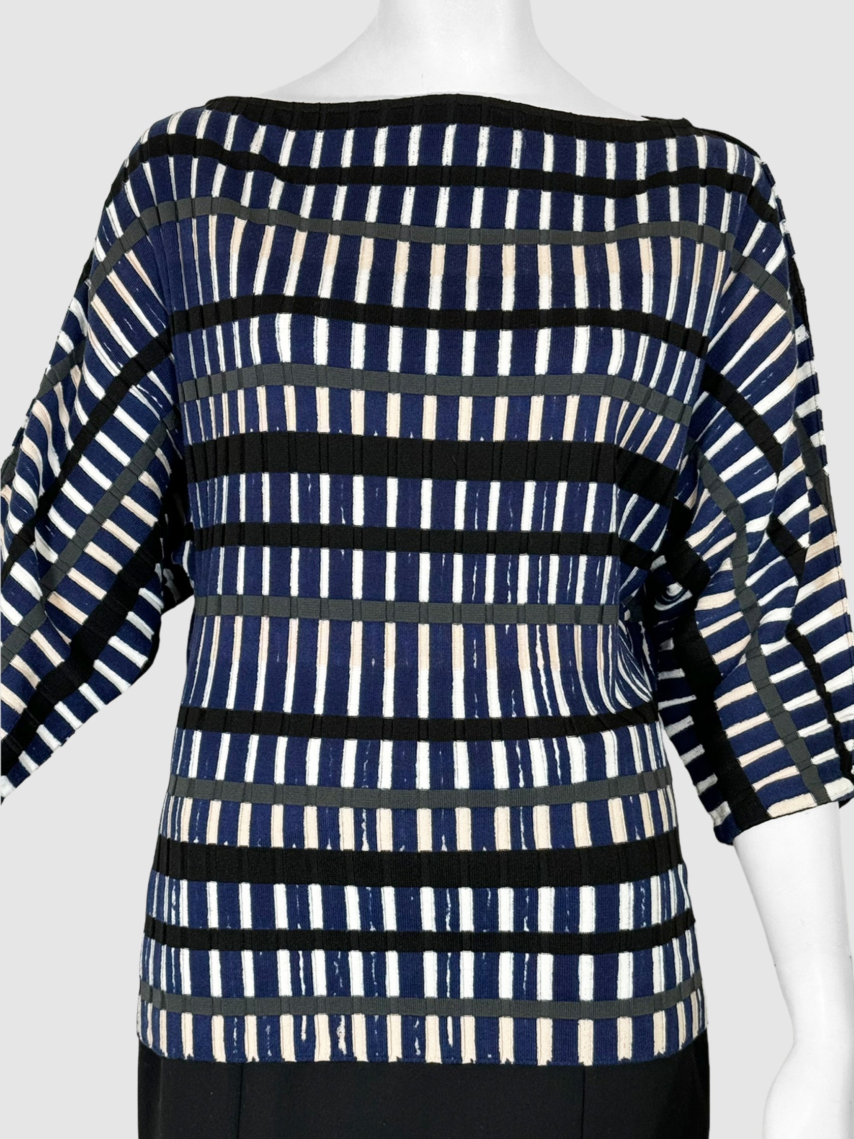 Striped Wool Sweater - Size 38