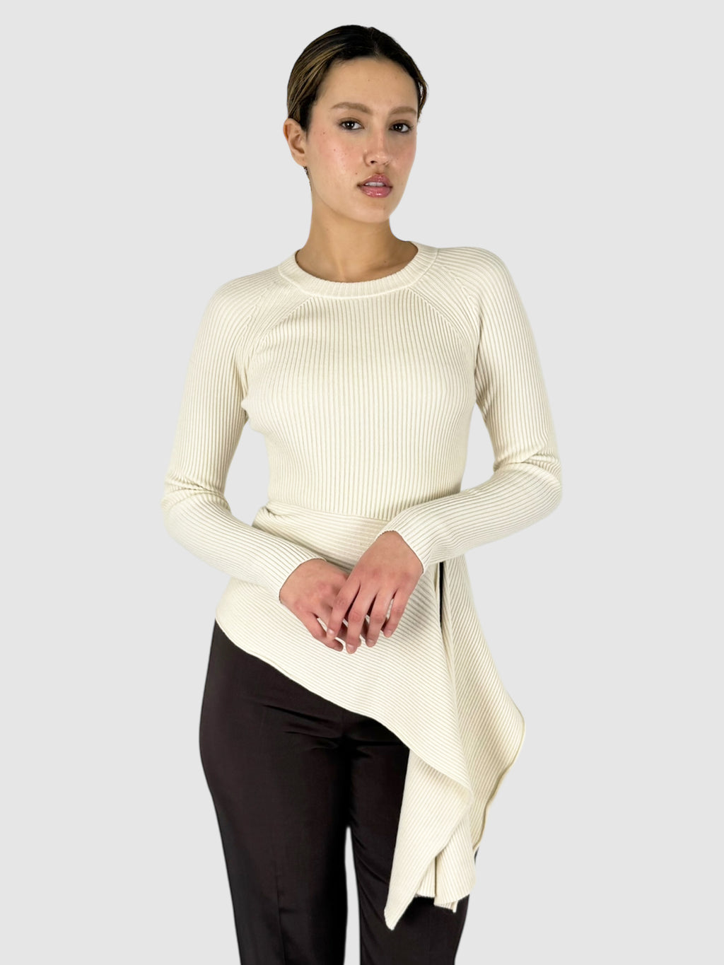 Ribbed Asymmetrical Top