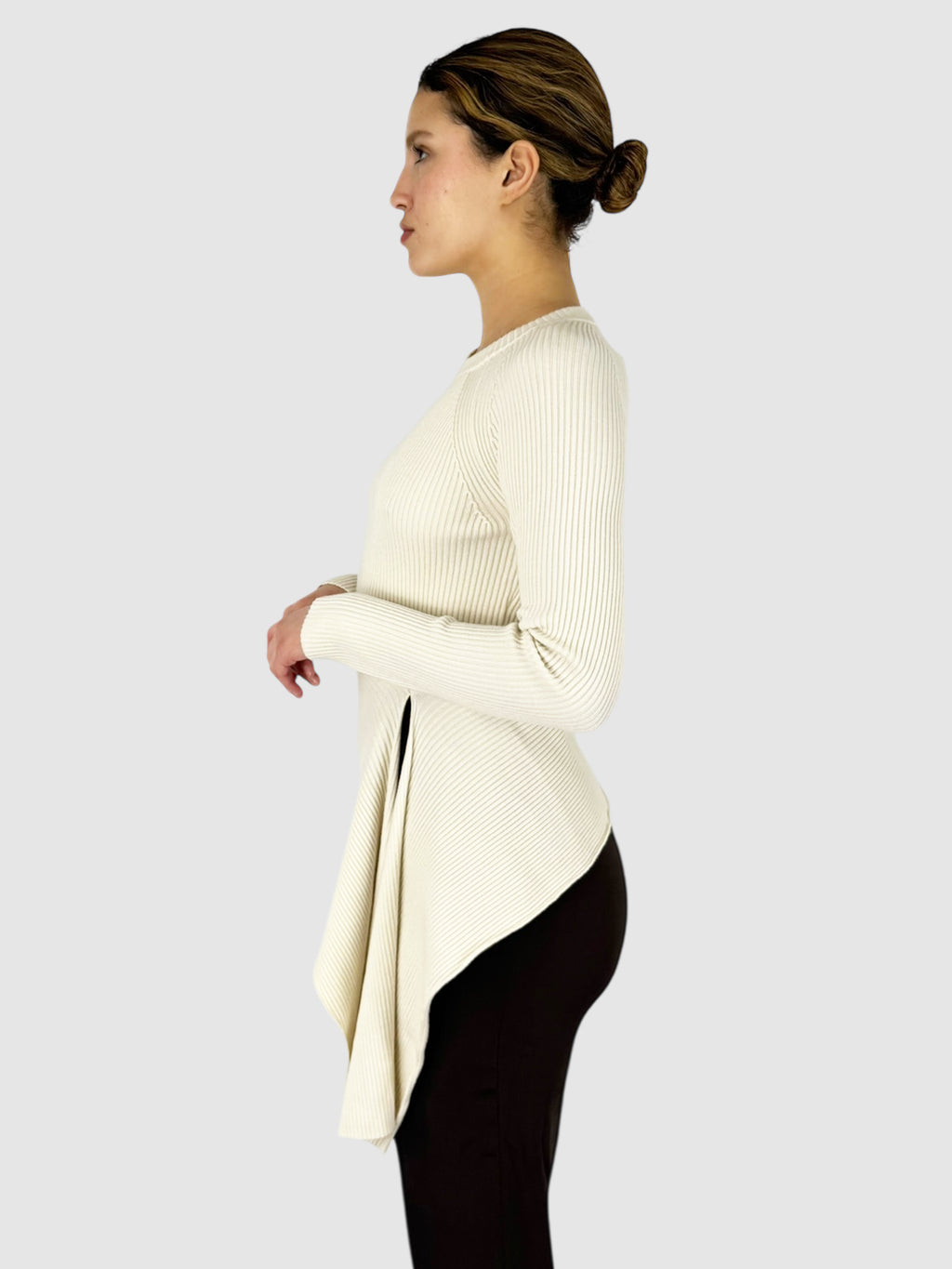Ribbed Asymmetrical Top