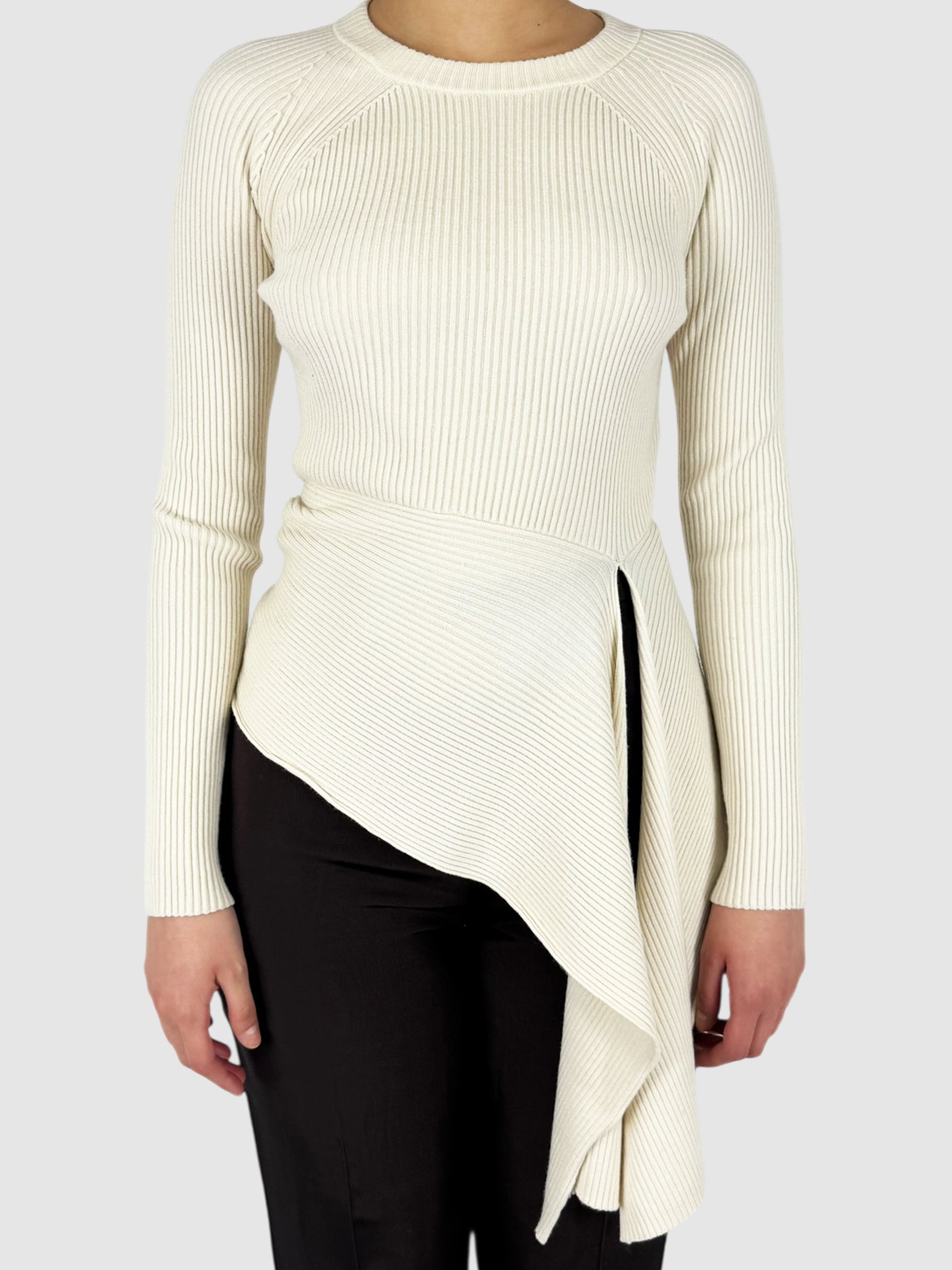 Ribbed Asymmetrical Top