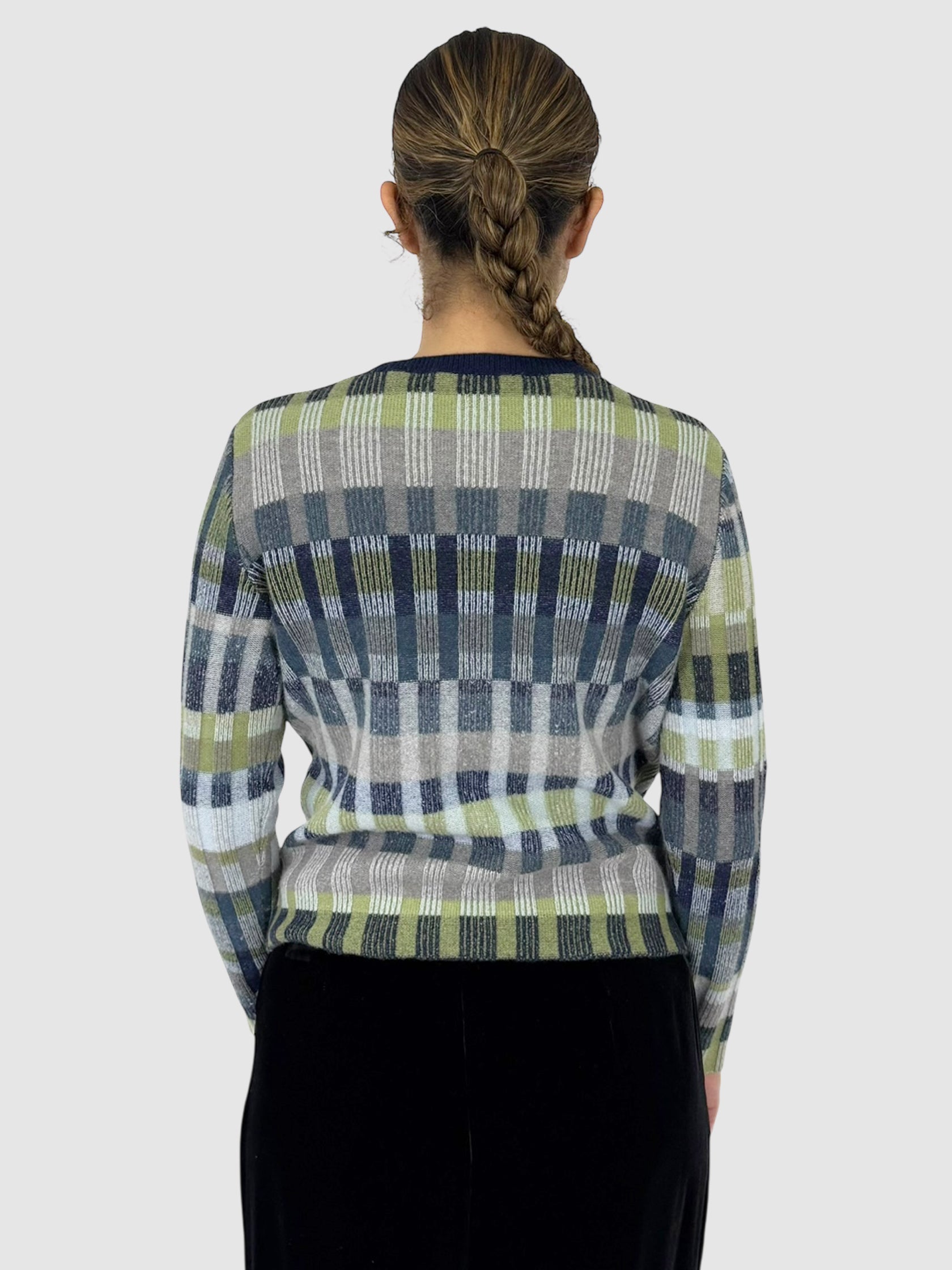 Stripe Button-Up Cardigan