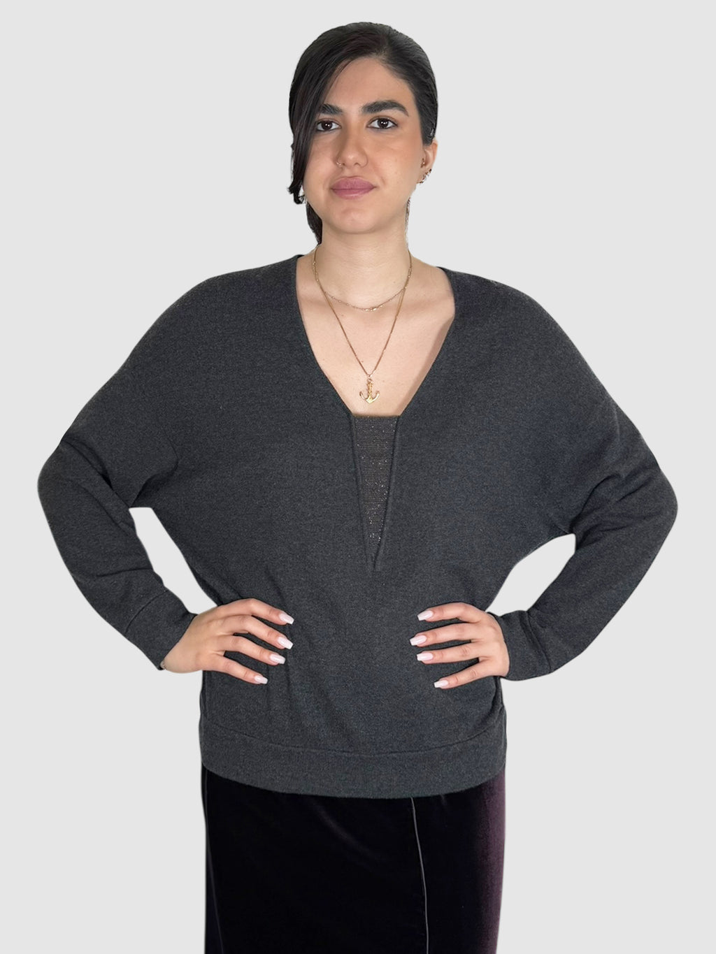 Beaded Cashmere Sweater