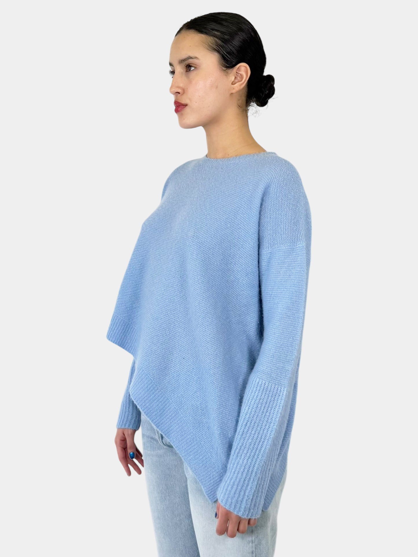 Asymmetrical Cashmere Silk Sweater - Size 42