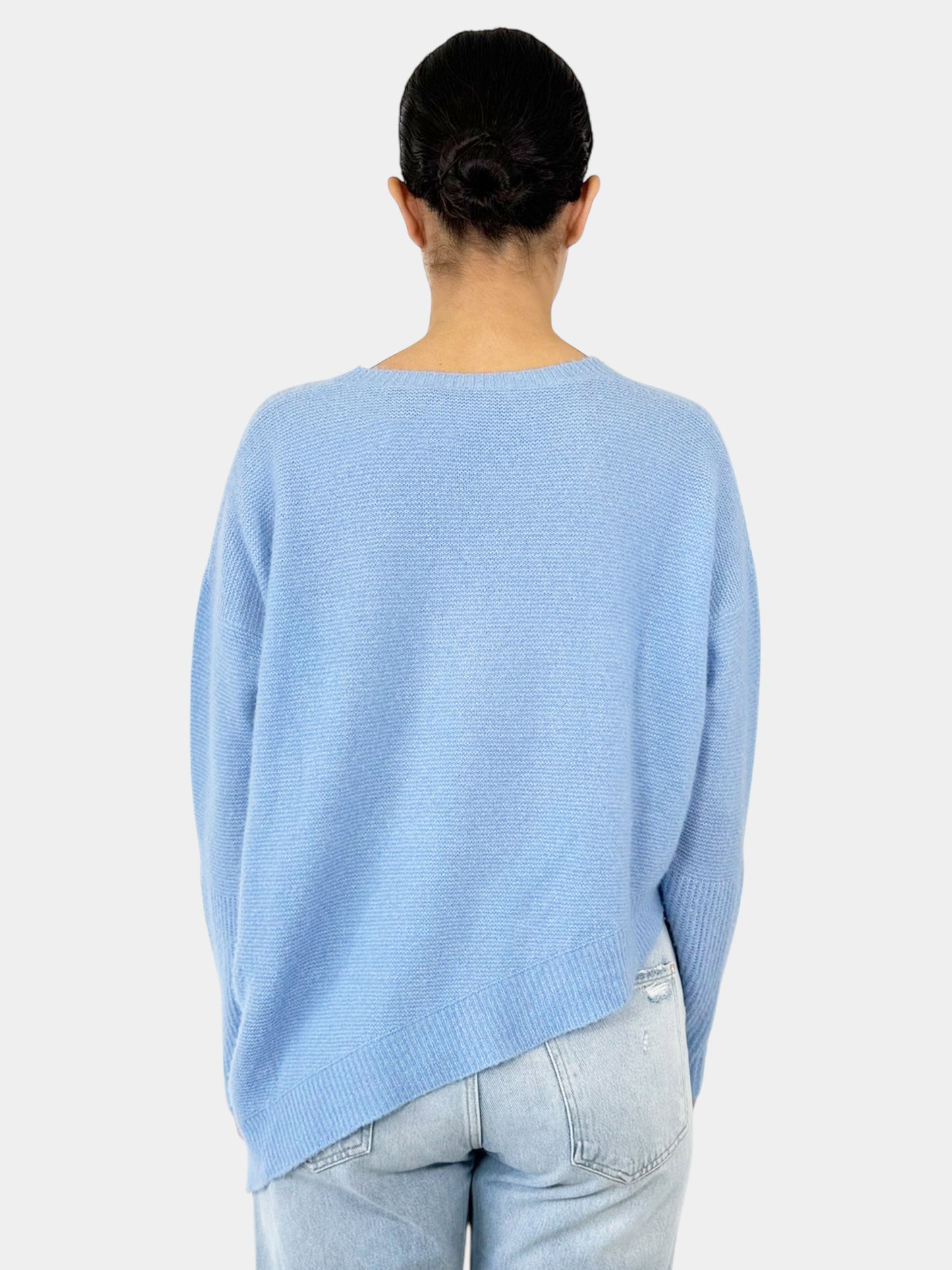 Asymmetrical Cashmere Silk Sweater - Size 42