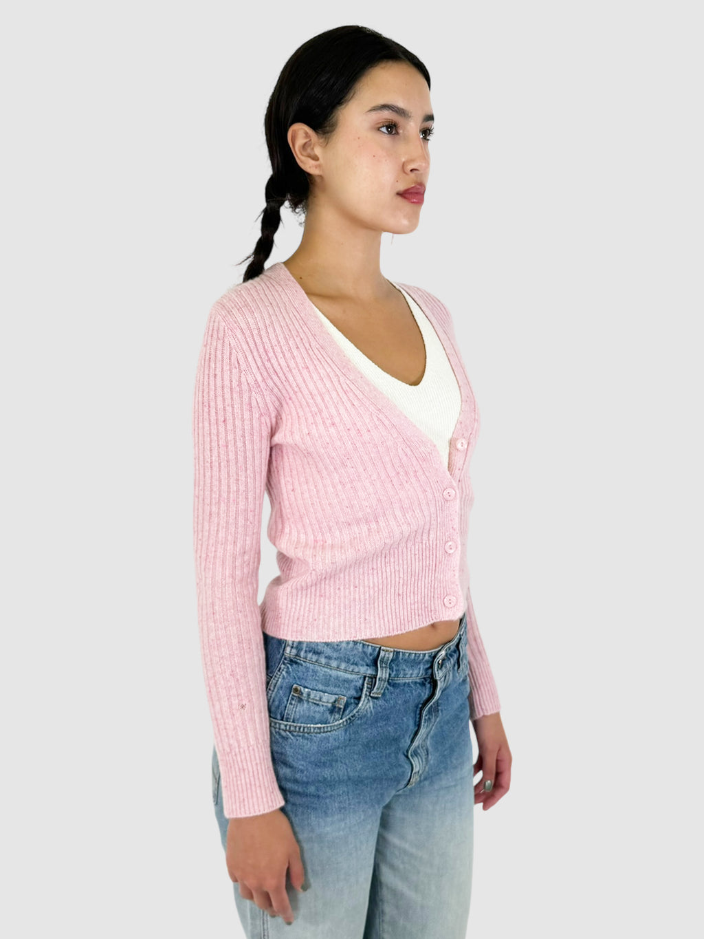 Cashmere Button-Up Cardigan - Size XS