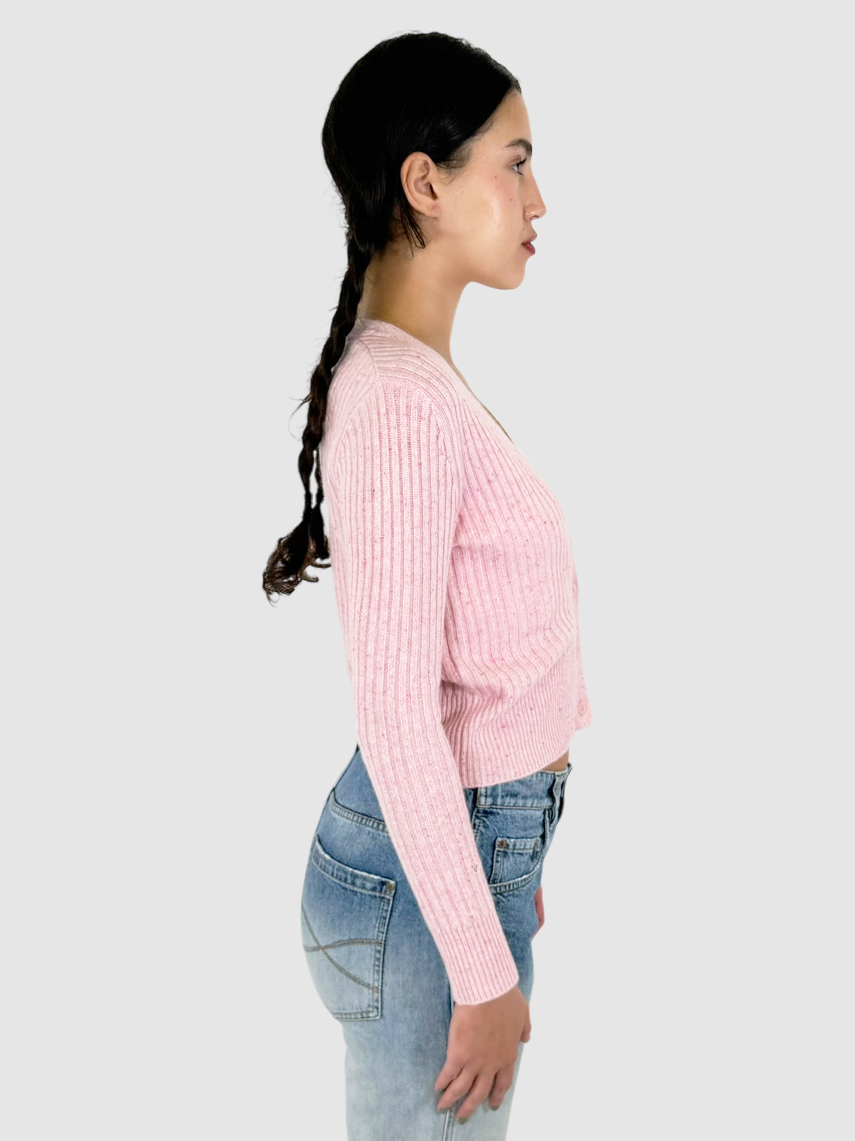 Cashmere Button-Up Cardigan - Size XS