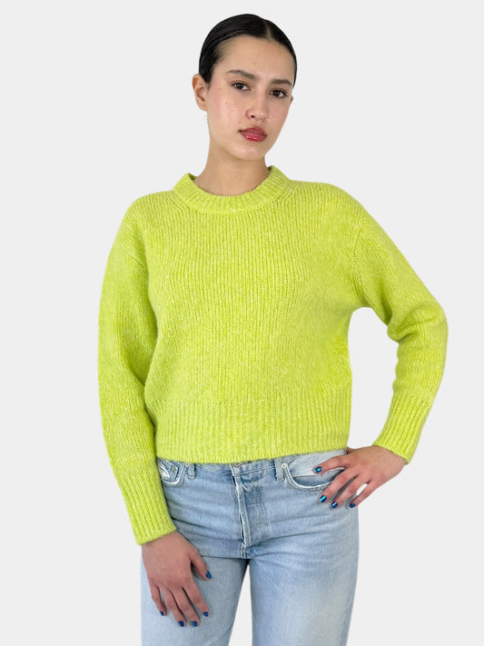 Alpaca Wool Crewneck Sweater - Size S