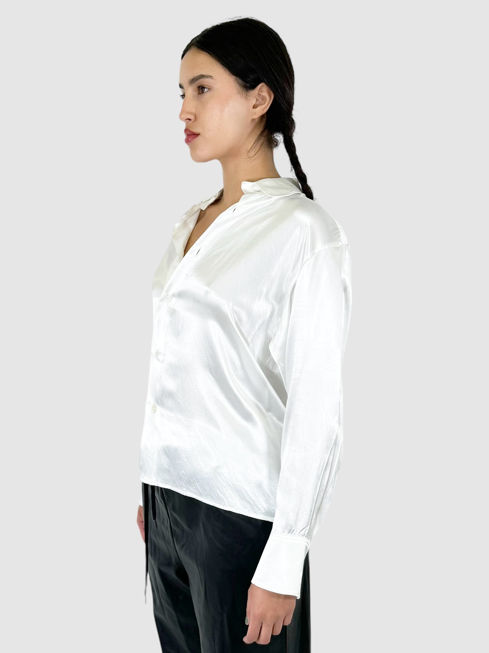 Satin Button-Up Top - Size 3