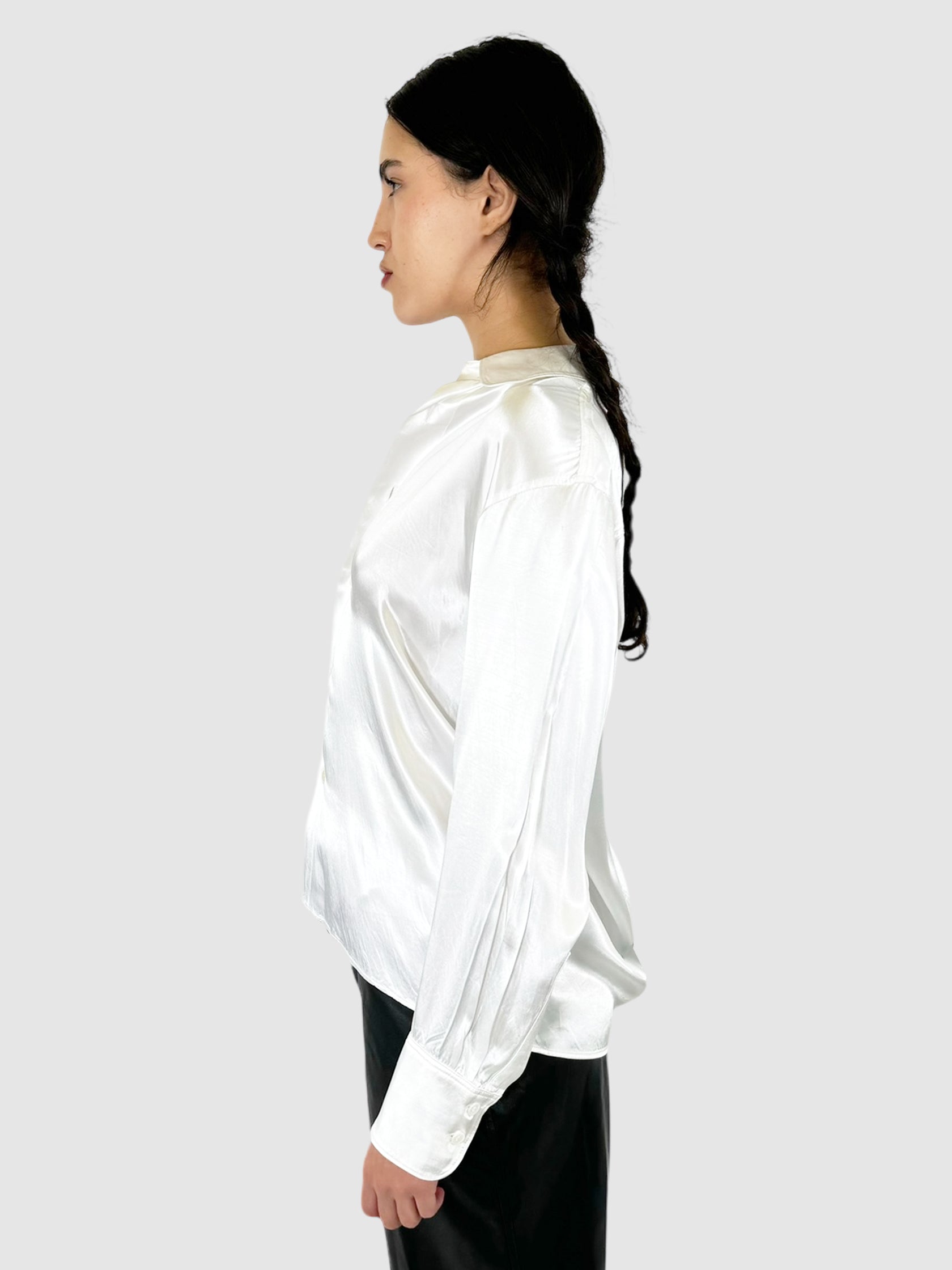 Satin Button-Up Top - Size 3