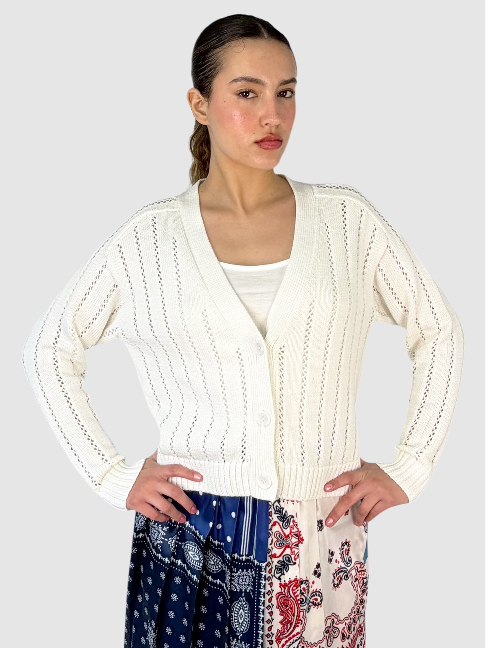 Knit Button-Up Cardigan
