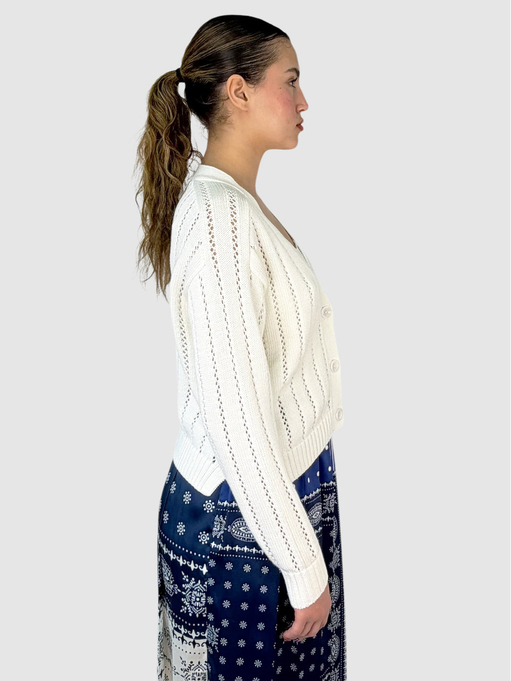 Knit Button-Up Cardigan