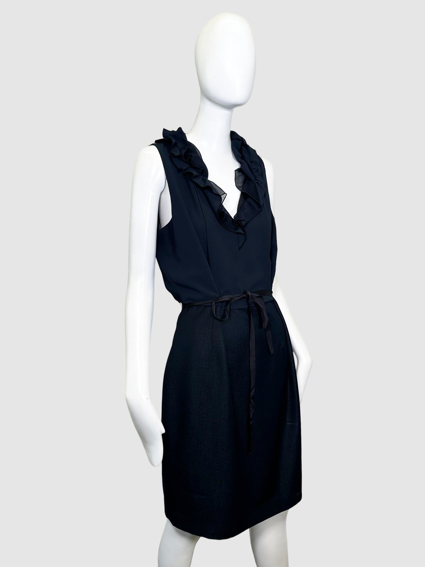 Elie Tahari Ruffled Sleeveless Dress - Size 14