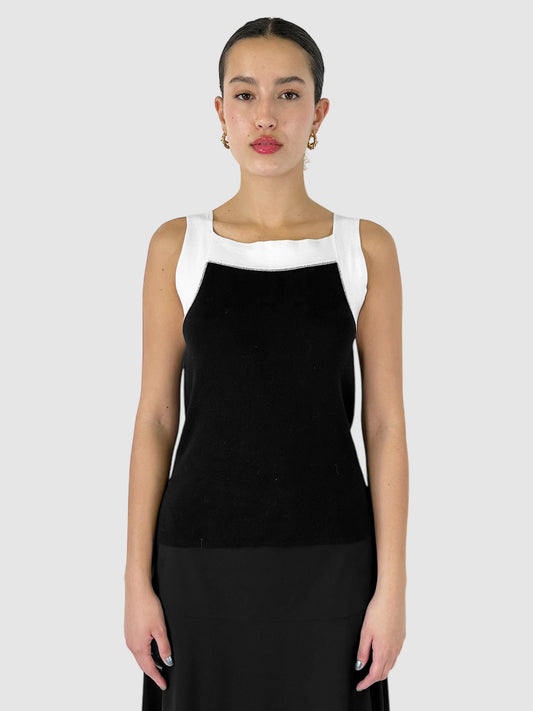 Sleeveless Square Neck Tank Top - Size 12