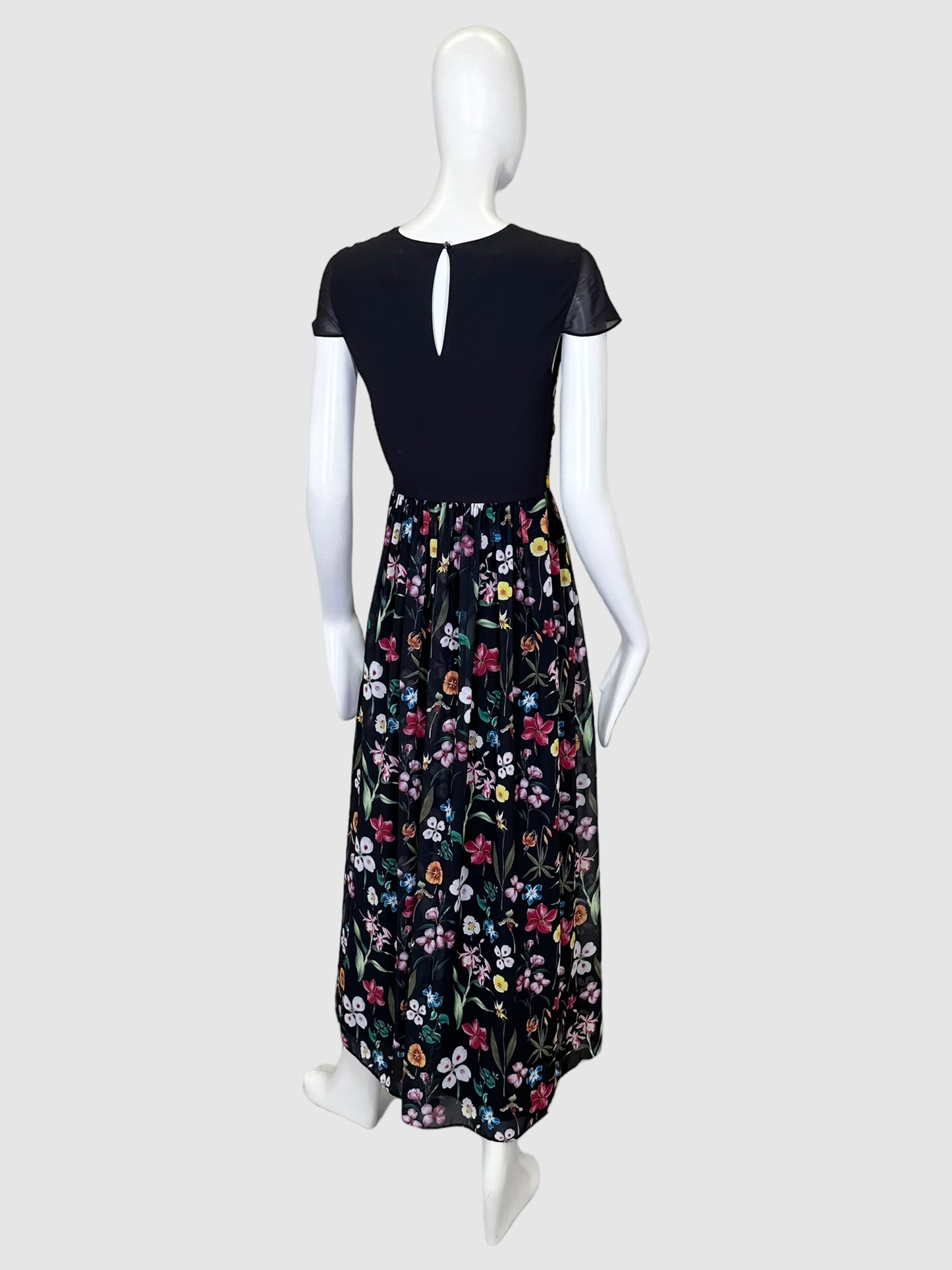 Ted Baker Floral Embroidery Midi Dress - Size 0