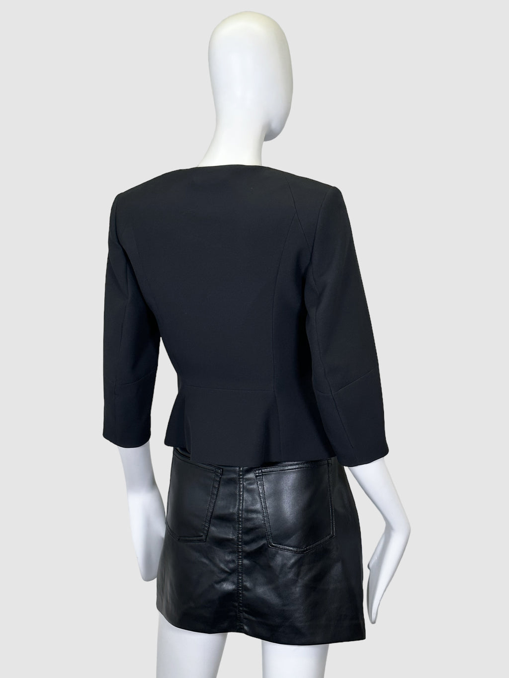 Ted Baker Zipped Up Bow Accent Blazer - Size 0