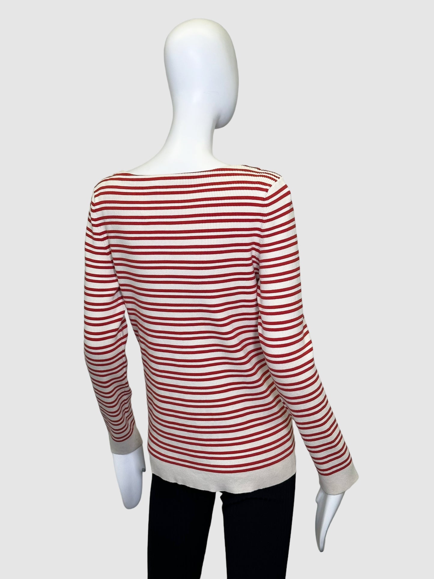 Stripe Long Sleeve Top - Size L