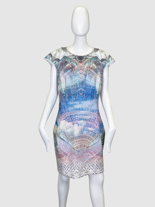 Ted Baker Printed Sleeveless Dress - Size 5(XL)