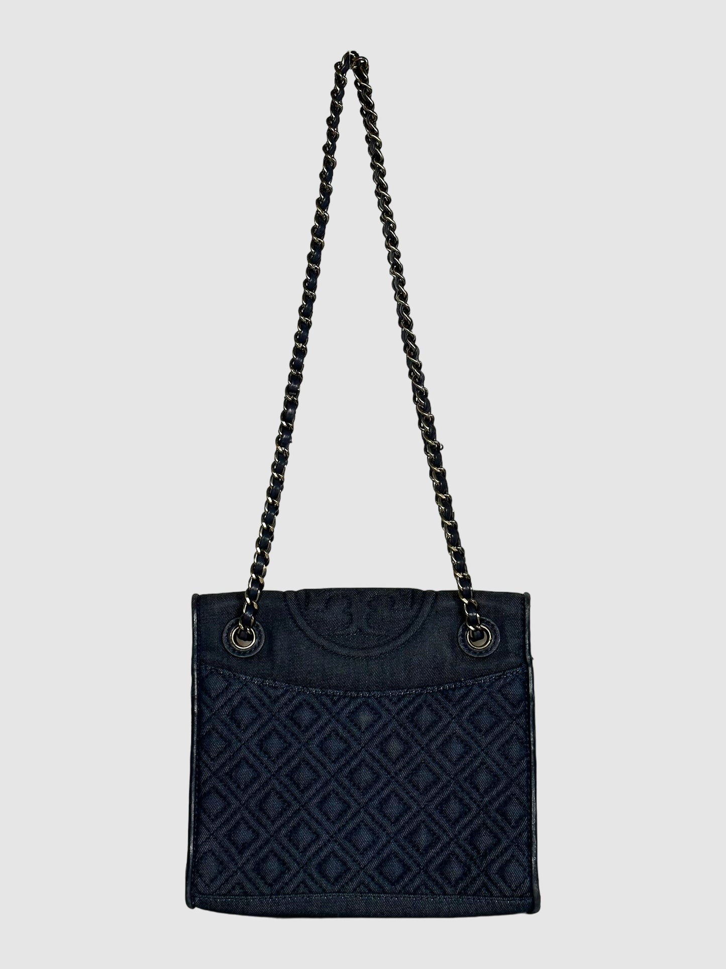 Tory Burch Denim Quilted Chain Bag