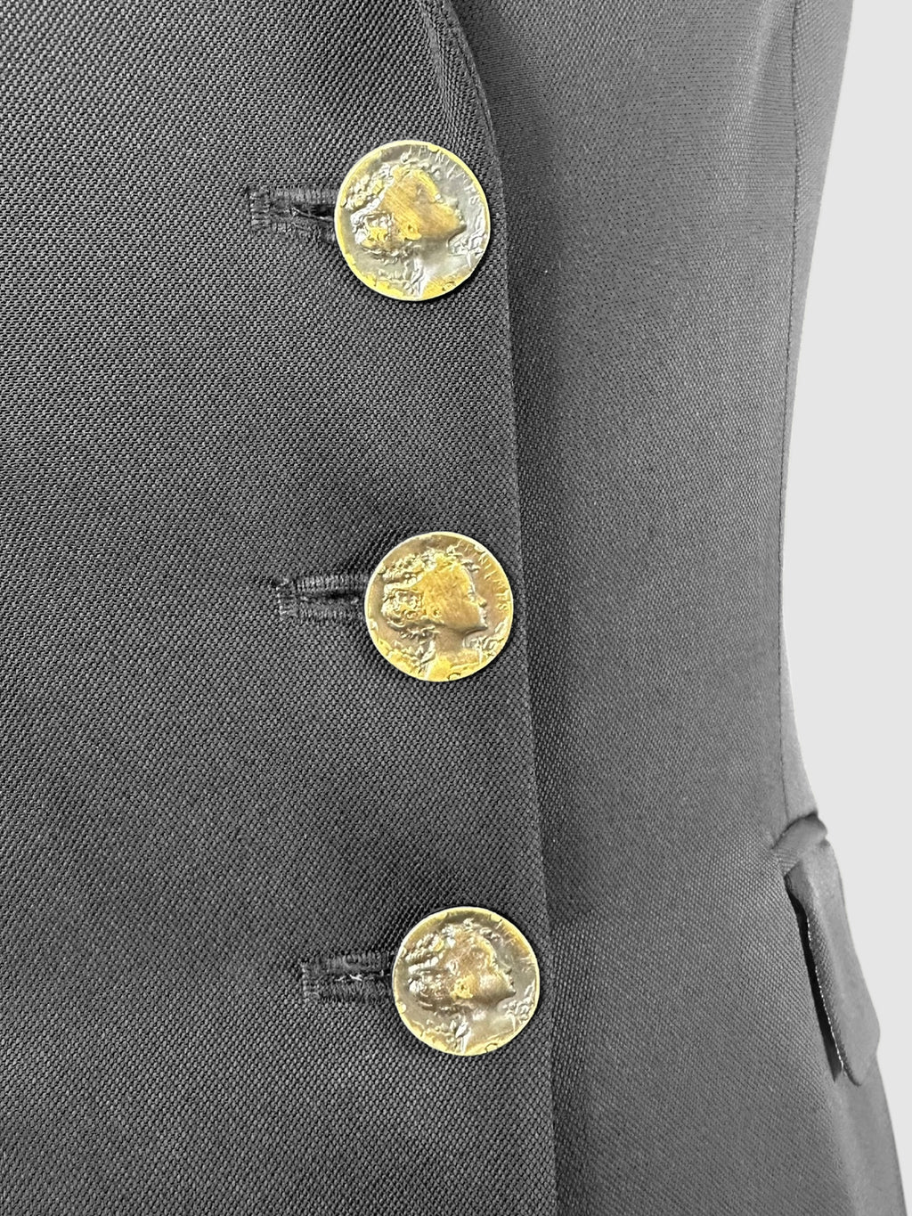 Single-Breasted Long Blazer - Size 40