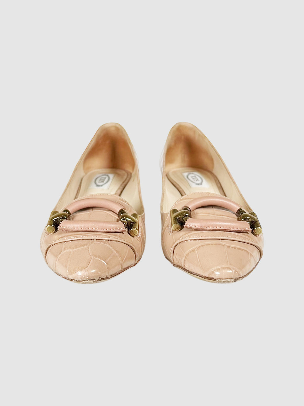 Embossed Leather Pumps