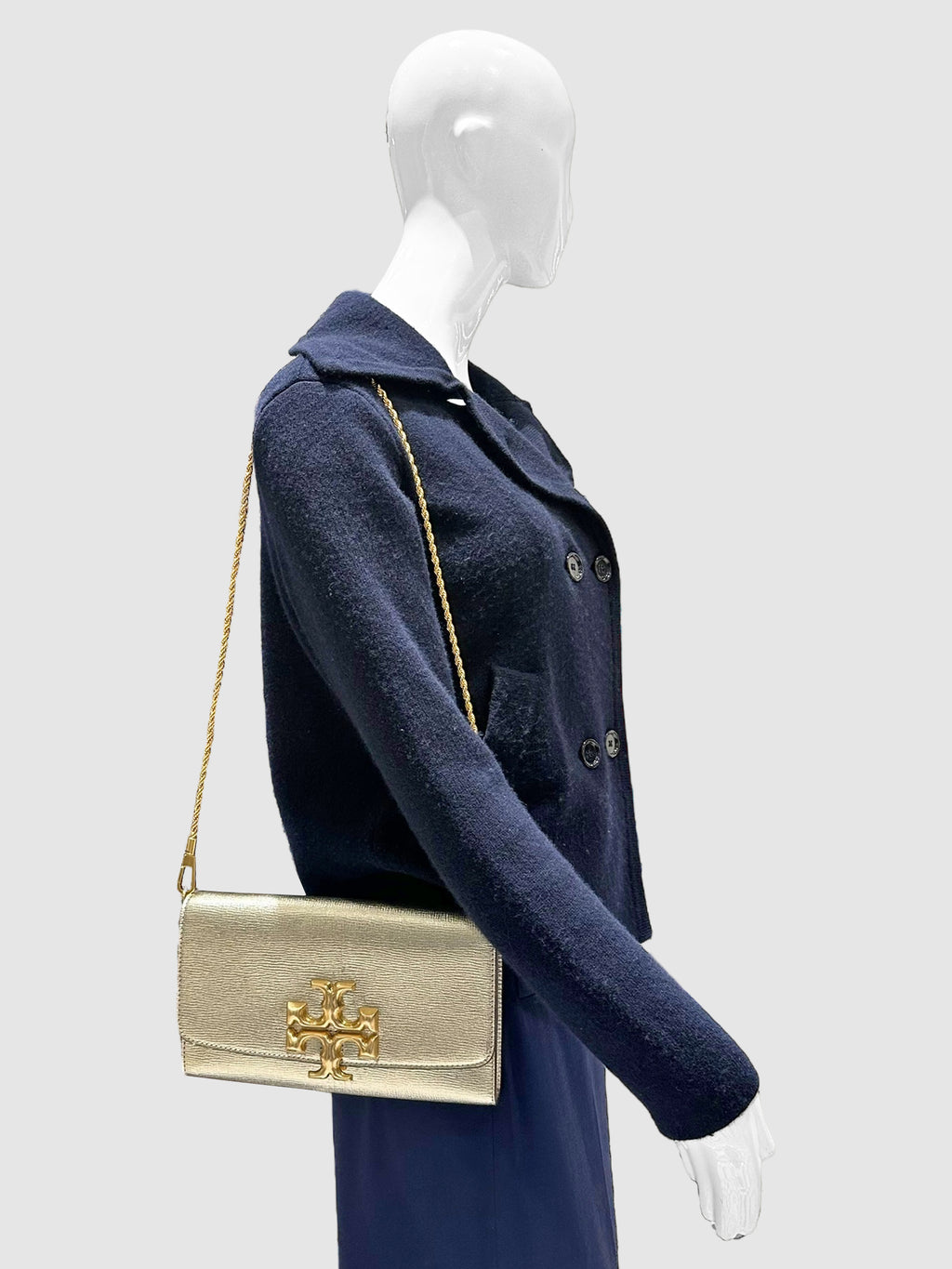 Metallic Eleanor Clutch