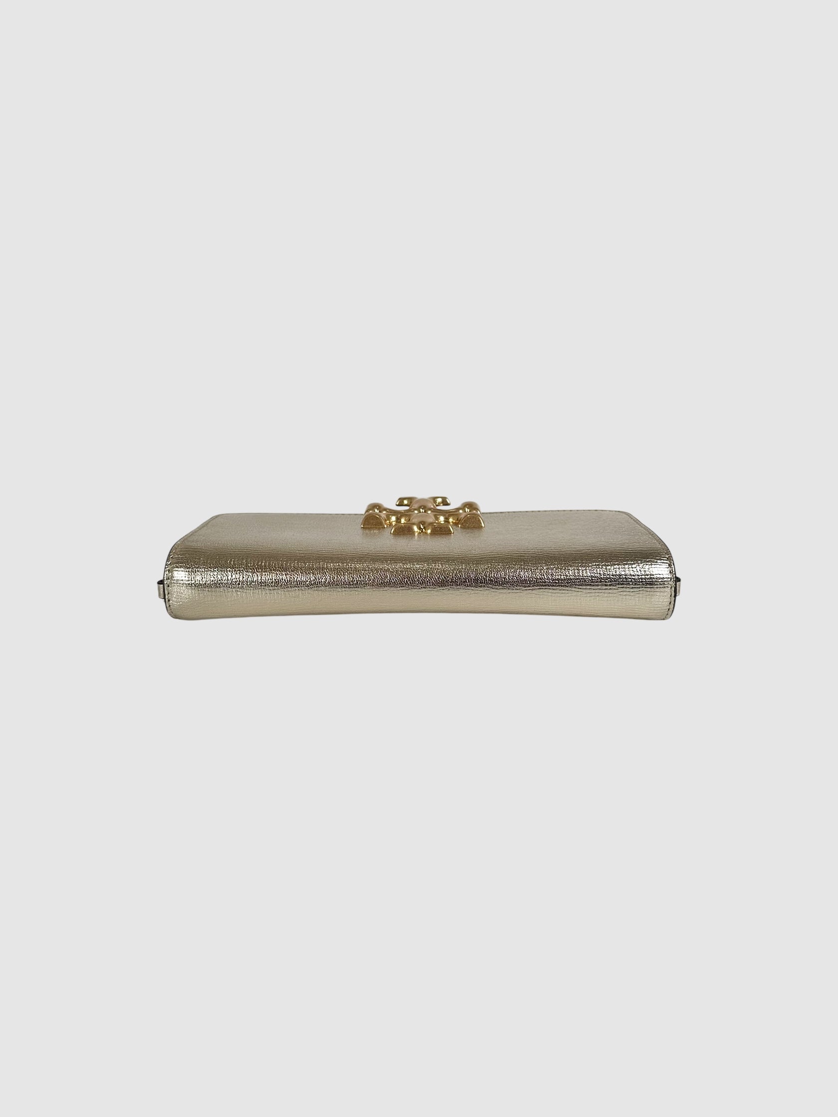 Metallic Eleanor Clutch