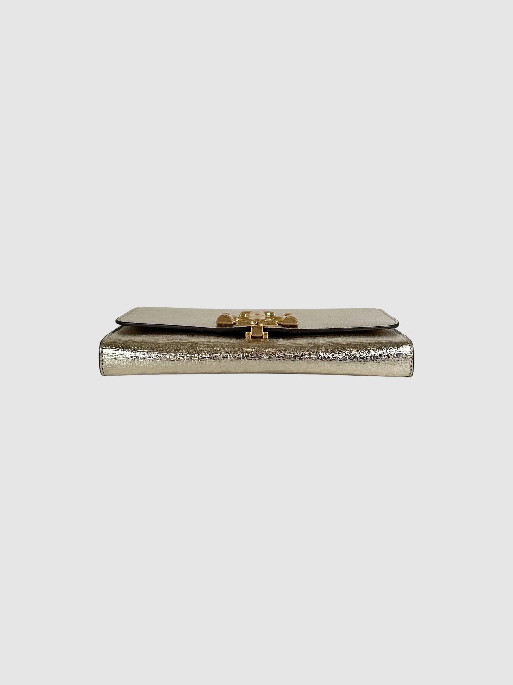 Metallic Eleanor Clutch