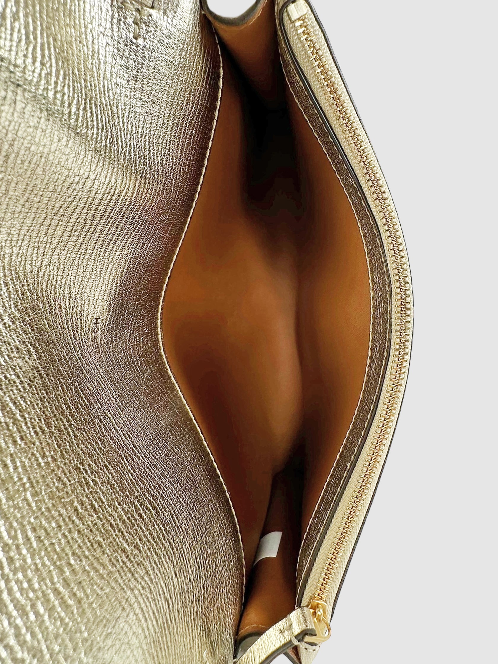 Metallic Eleanor Clutch