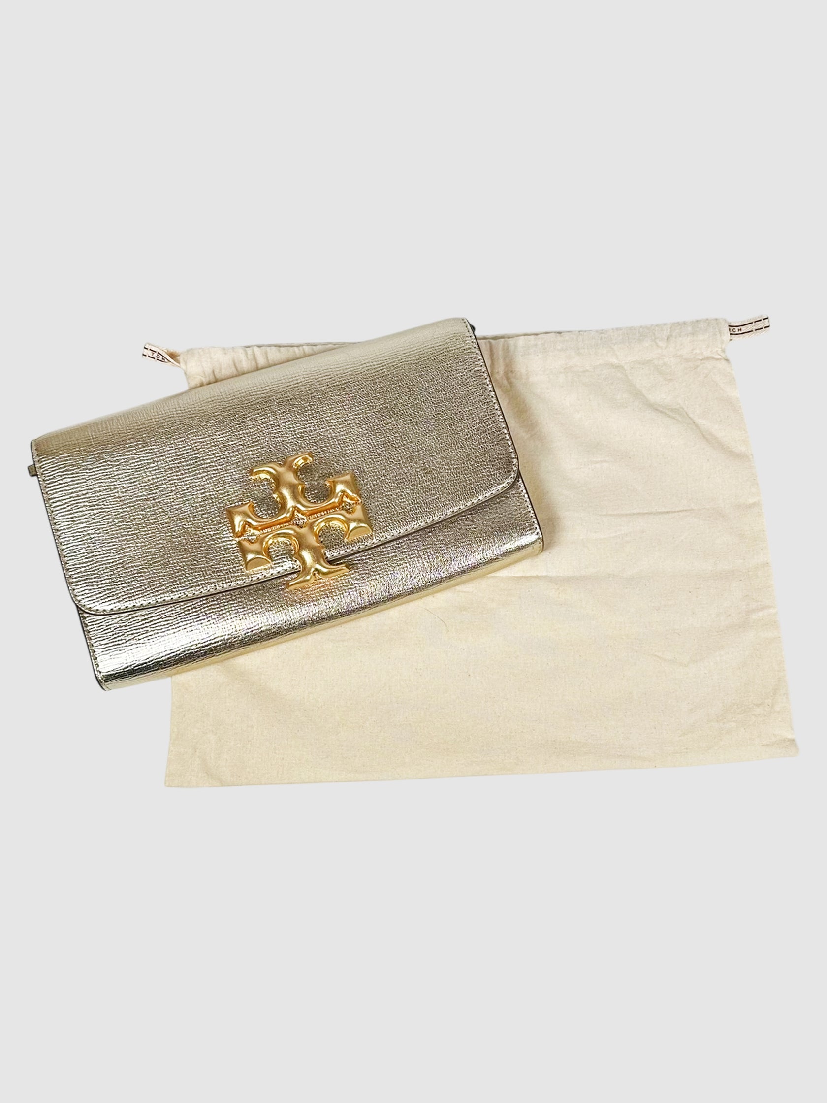 Metallic Eleanor Clutch