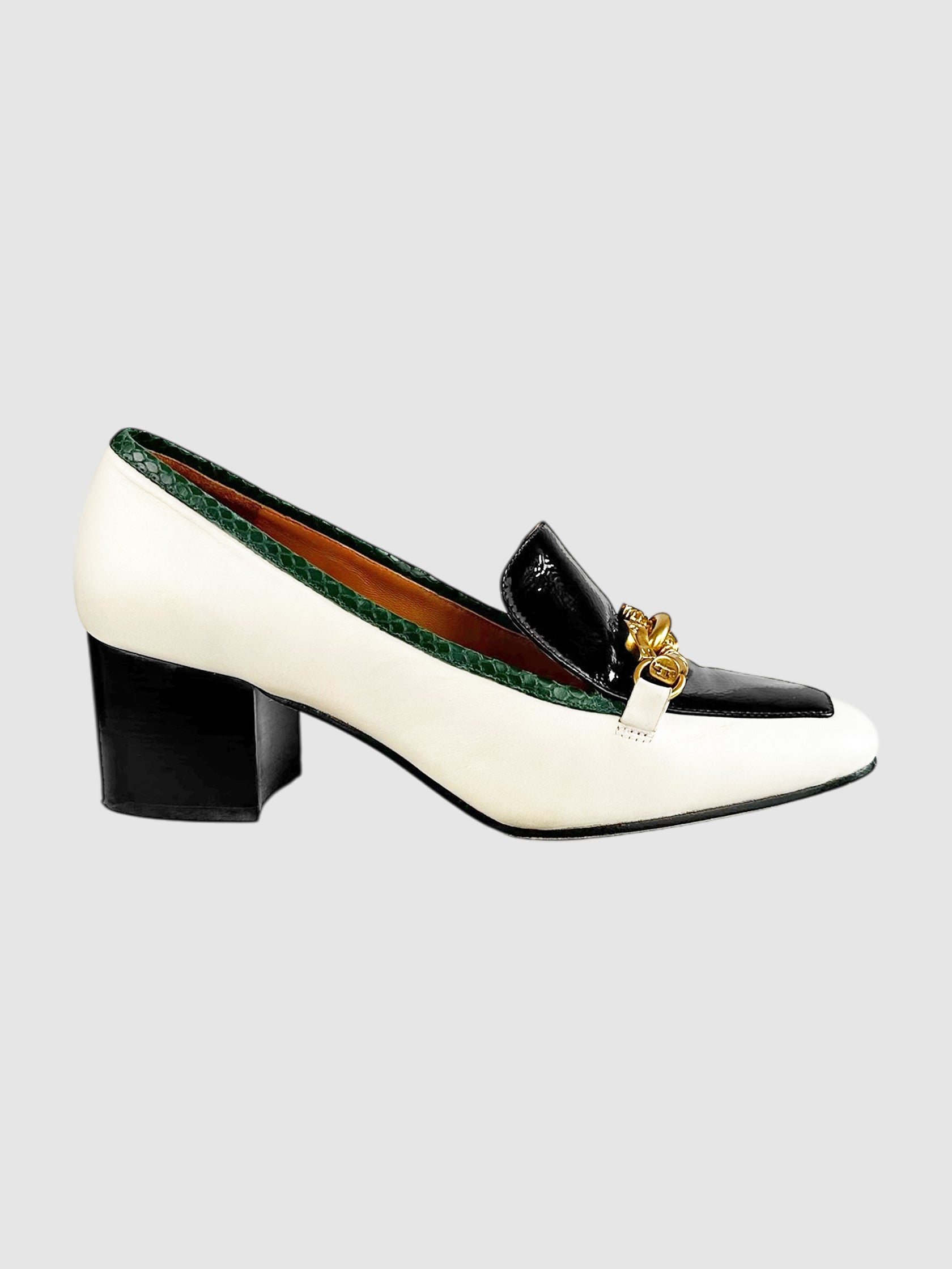 Jessa Loafer Block Heel Pumps - Size 8.5