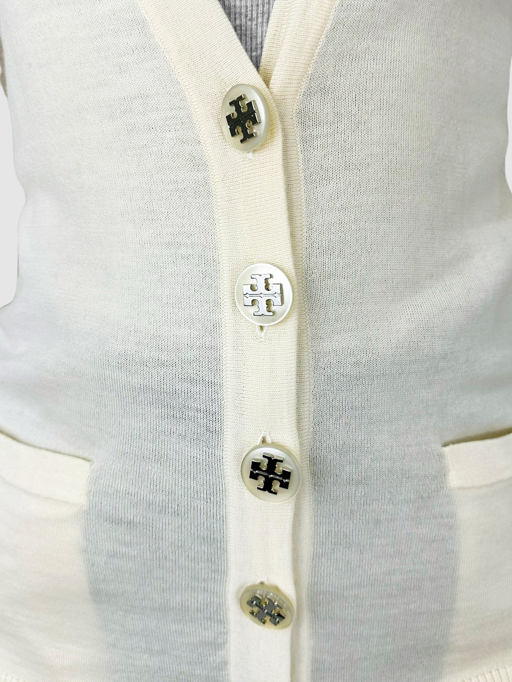 Logo Button Cardigan