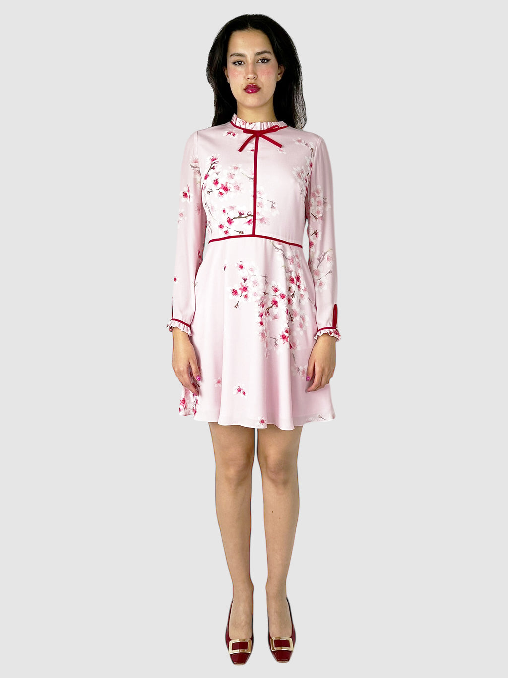 Heydii Peach Blossom Mini Dress - Size 2